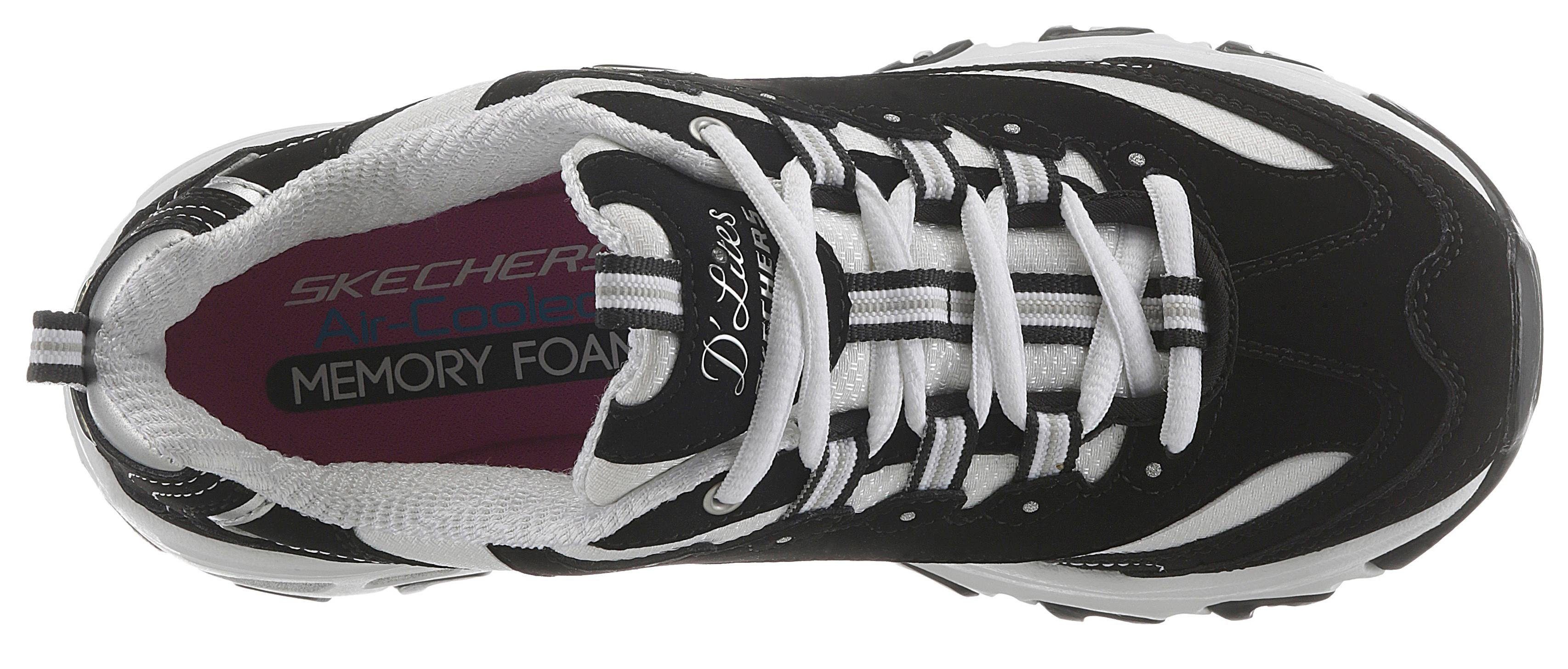 Skechers Sneakers D´Lites - Biggest Fan Vrijetijdsschoen, lage schoen, veterschoen in trendy chunky-stijl