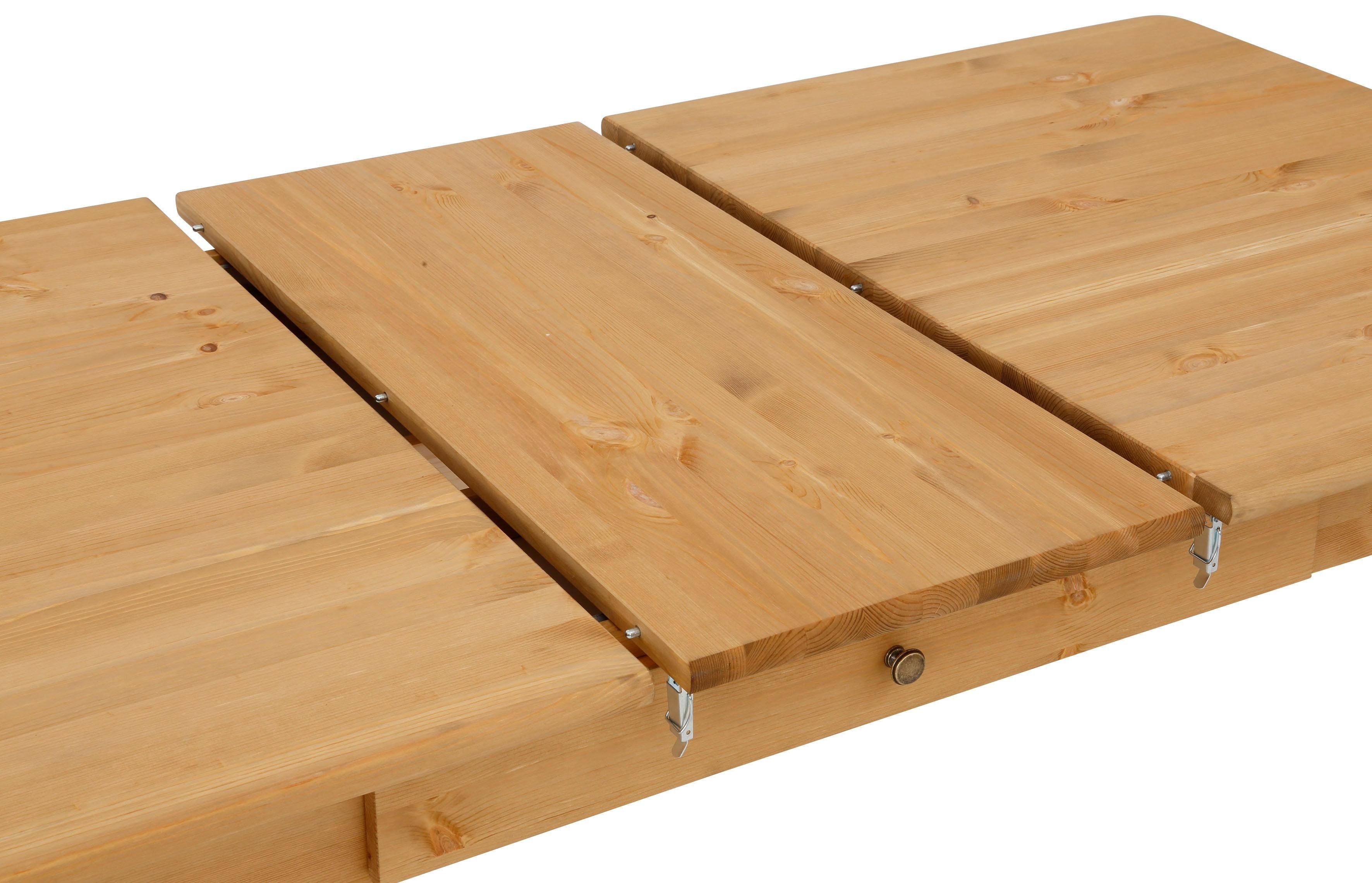 Home affaire Eettafel PALERMO met uitschuiffunctie en 2 laden, fsc® gecertificeerd