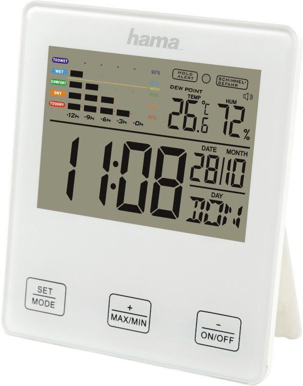 Hama Weerstation Thermo-/hygrometer "TH-10", met schimmelalarm (1 stuk)