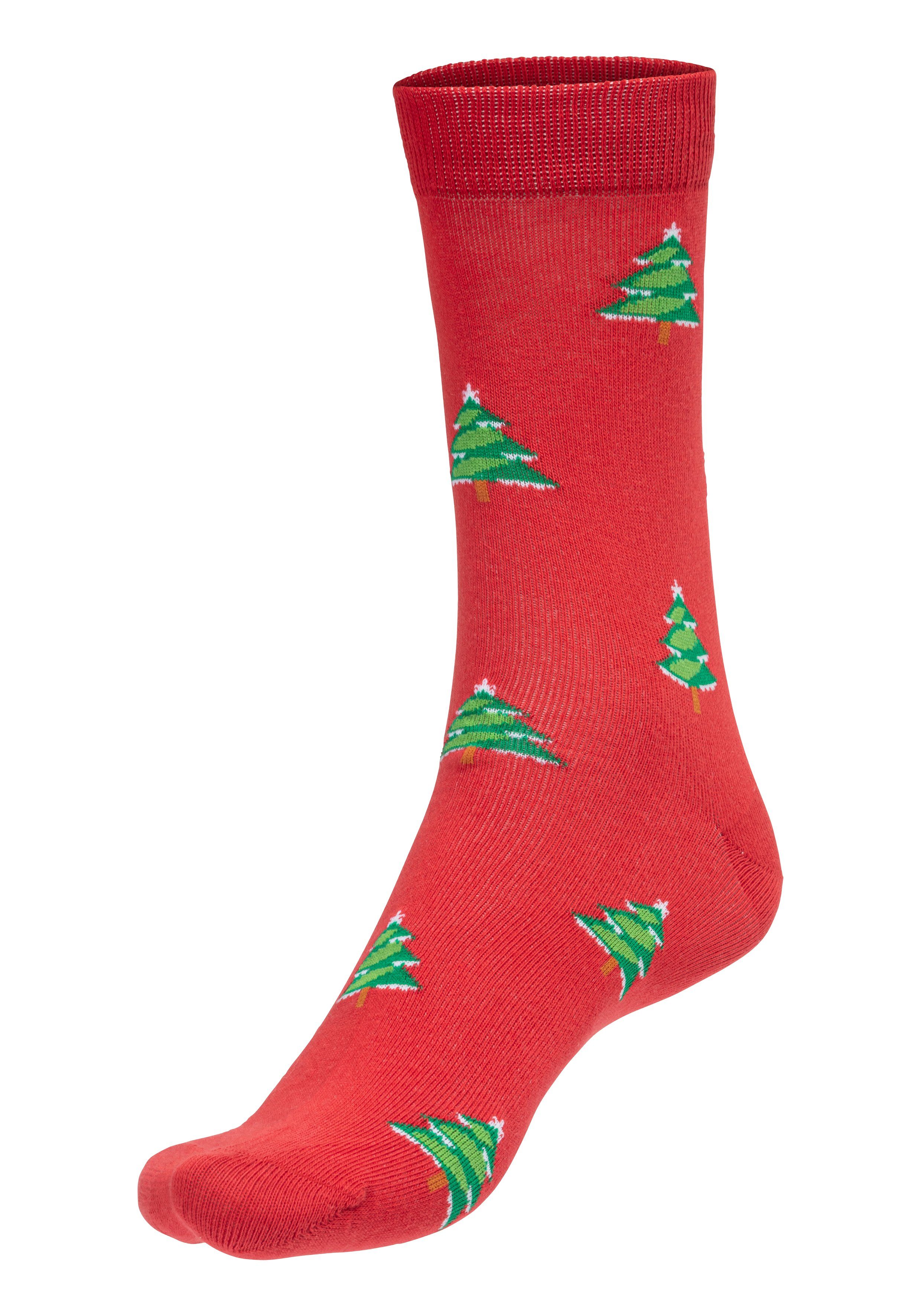 John Devin Sokken met verschillende kerstmotieven (set, 3 paar)