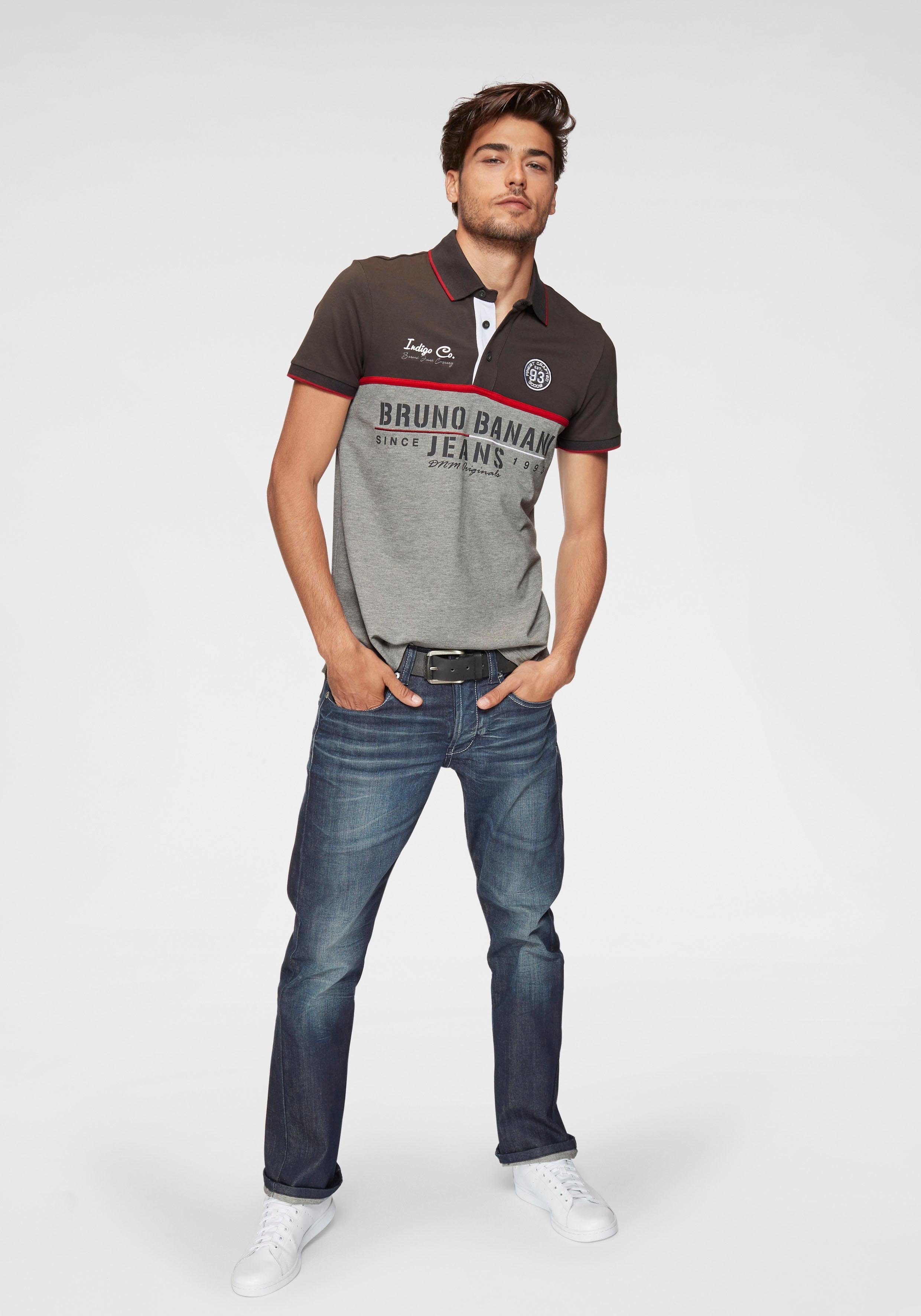 Bruno Banani Poloshirt Korte mouwen, lichaamsnauwkeurige pasvorm, met polokraag