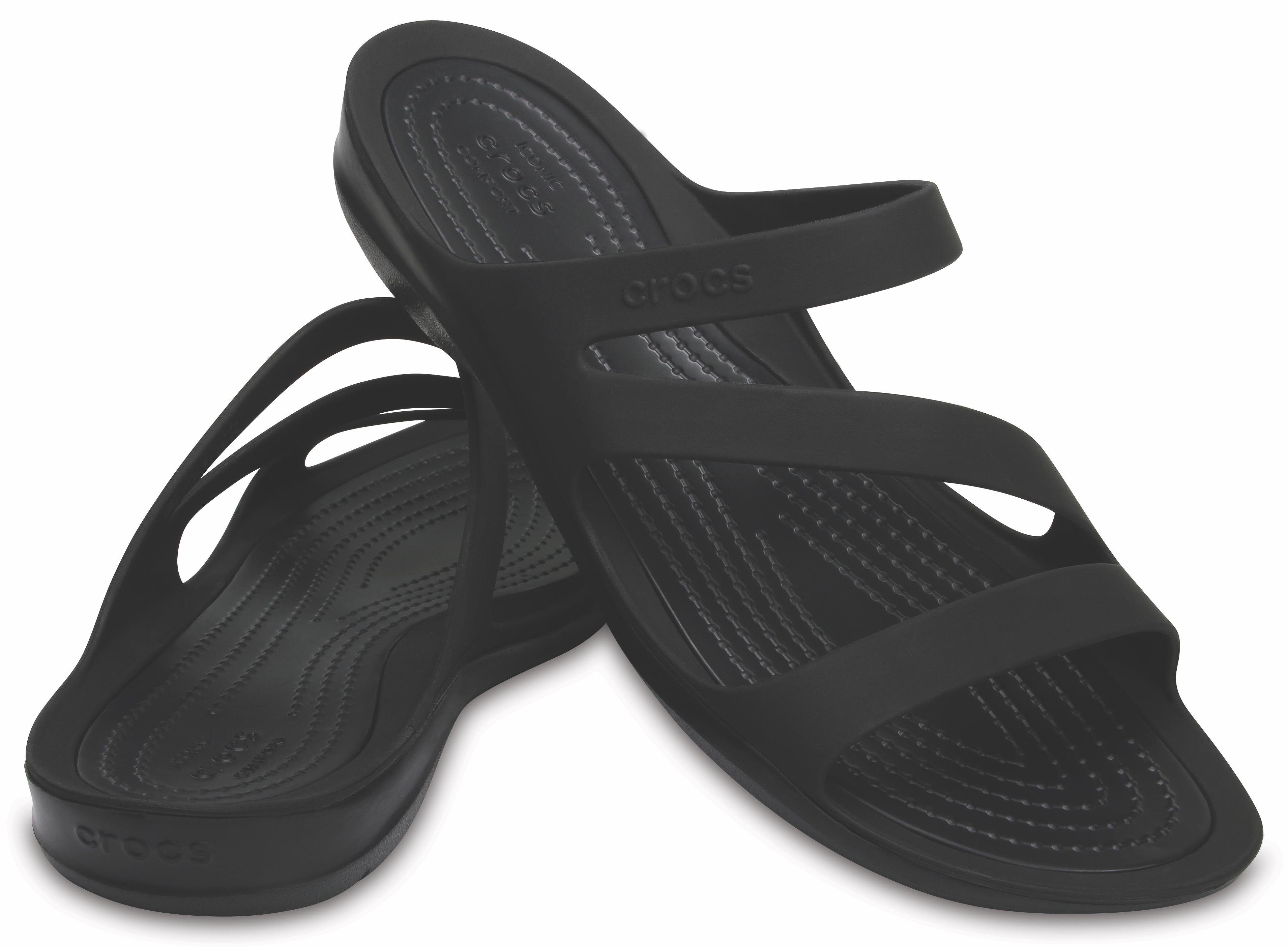 Crocs Badslippers Swiftwater Sandal , zomerschoen, badschoen, glijbaan, met noppen binnenzool