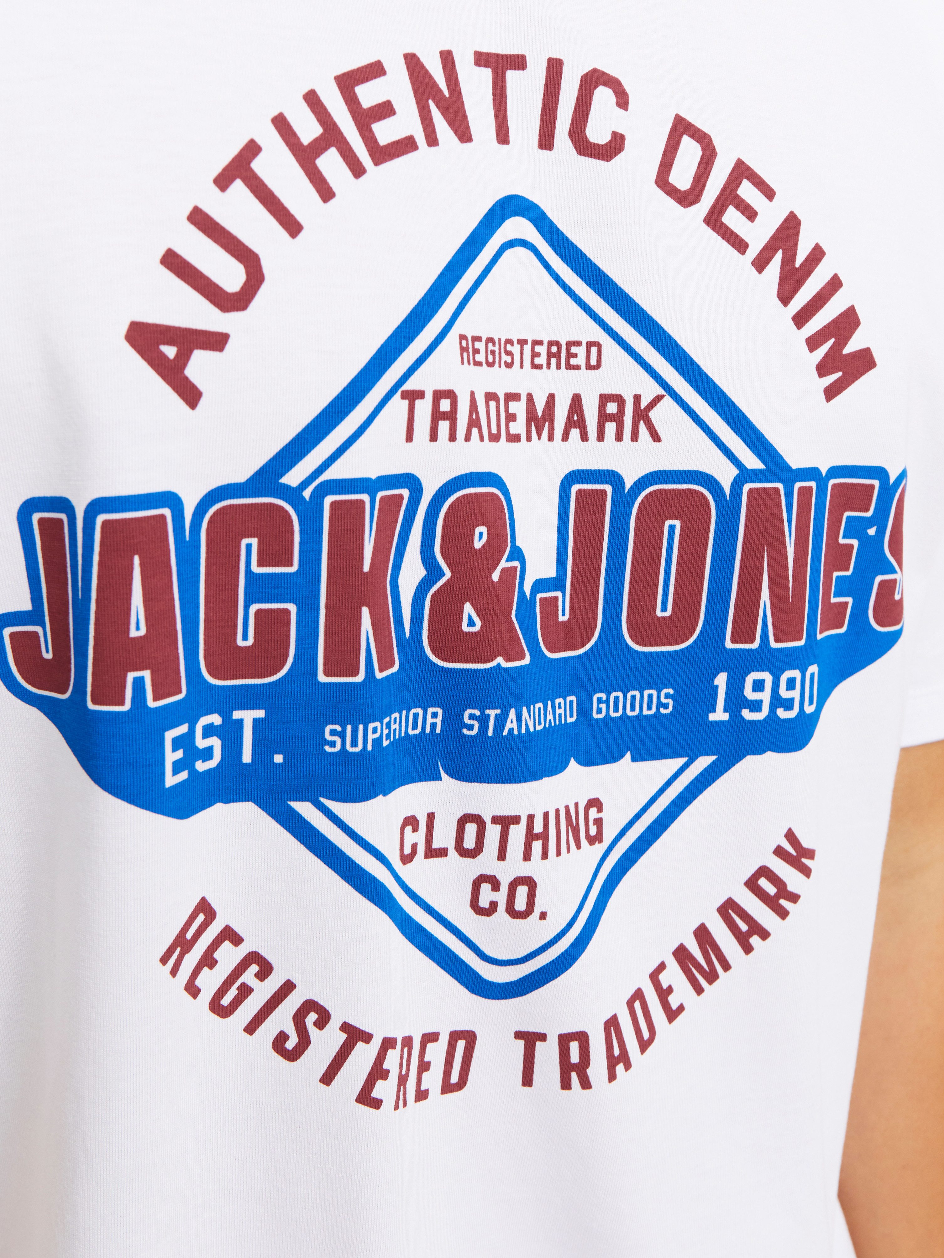 Jack & Jones Shirt met ronde hals JJELOGO TEE SS O-NECK 2 COL SS25 SN