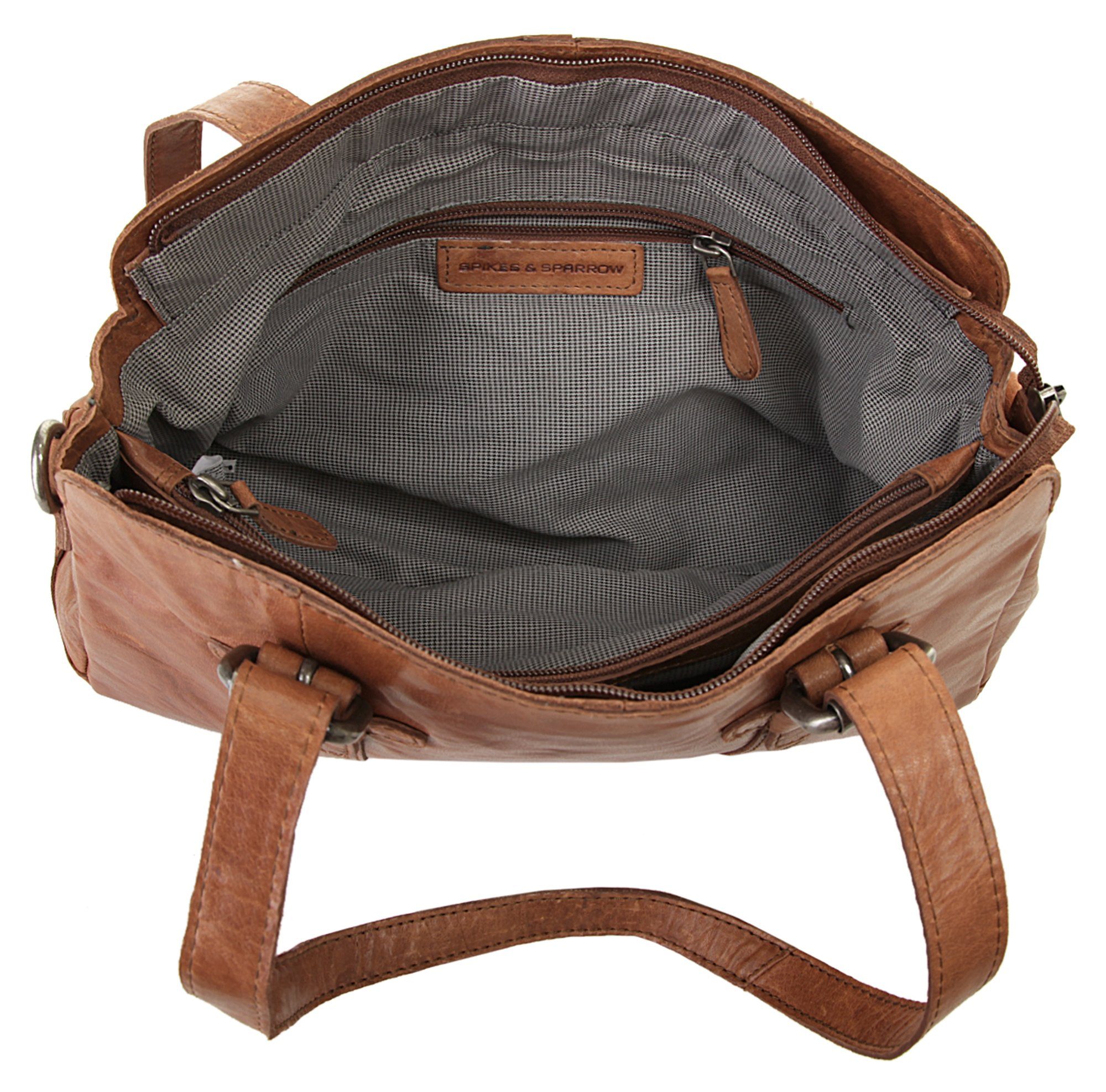 Spikes & Sparrow Tas echt leder