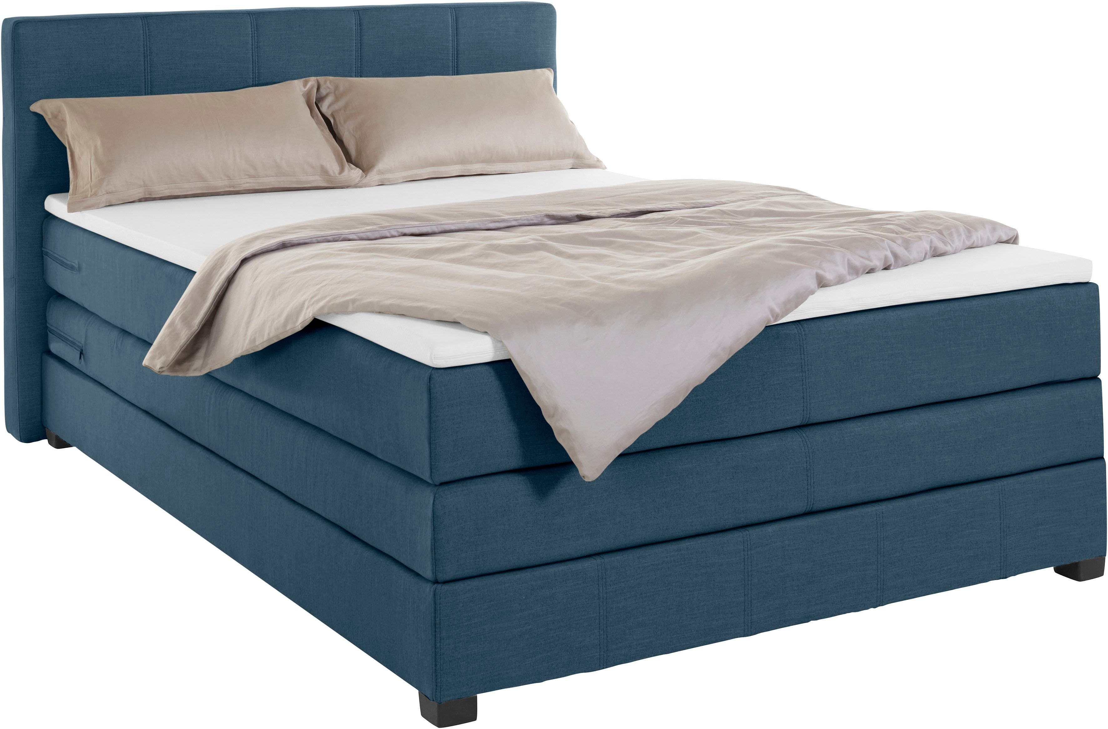 OTTO products Boxspring Peetu Pocketveringsmatras, in 4 breedten en 4 kleuren, incl. topmatras