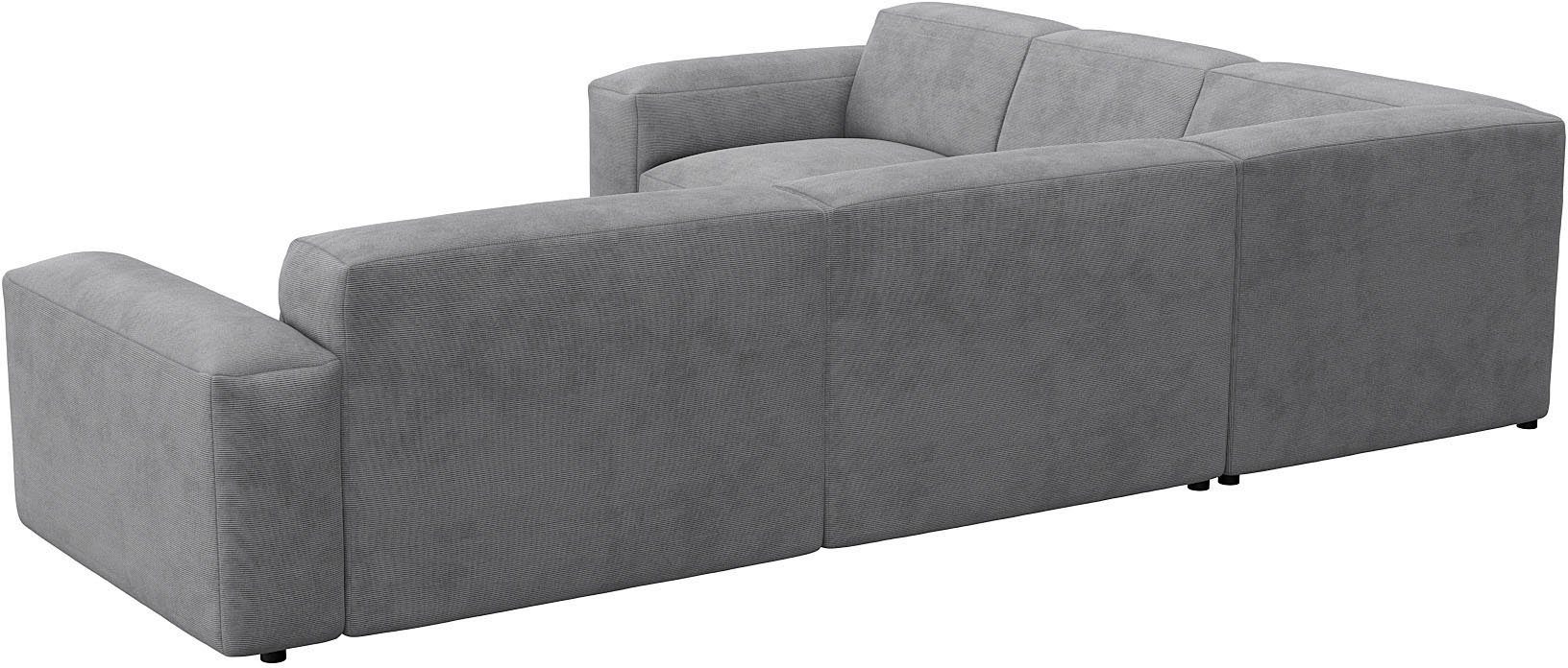 FLEXLUX Hoekbank Lucera, super comfortabel door hoogwaardige zitconstructie met koudschuim
