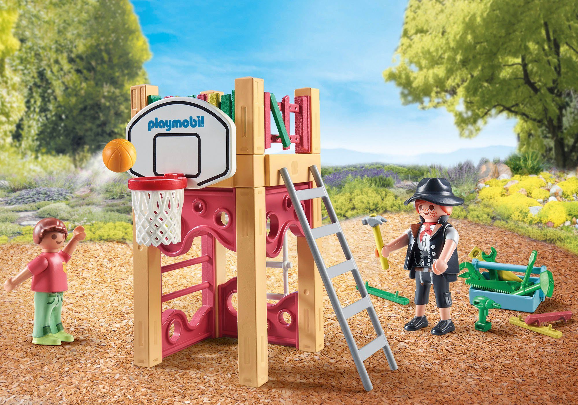 Playmobil® Constructie-speelset Zageres on tour (71475), My City Life Speeltoren, gedeeltelijk gemaakt van gerecycled materiaal, Made in Europe (58-delig)