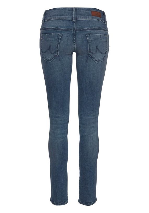 ltb slim fit jeans »molly« blauw