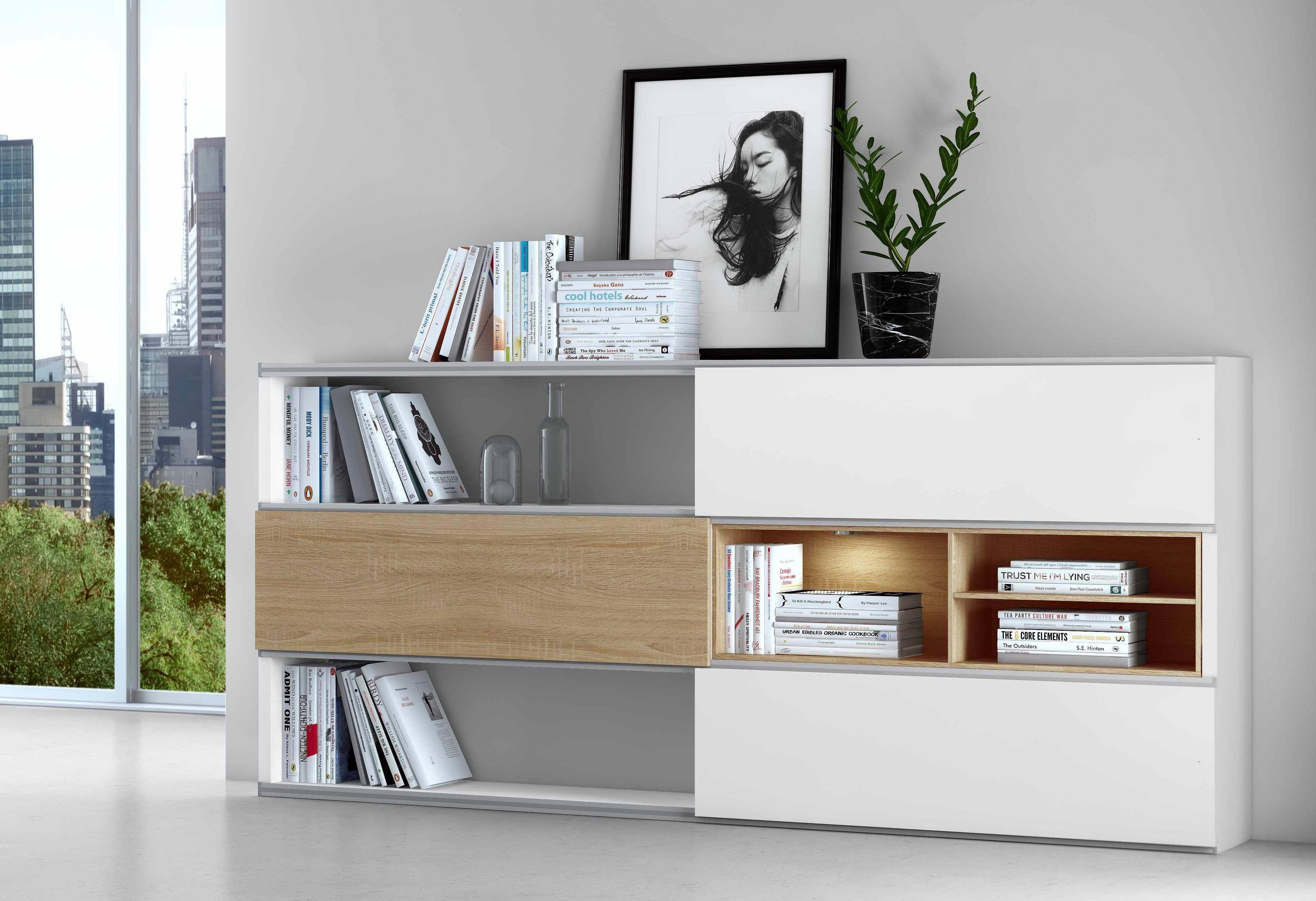 fif möbel Dressoir TORO 410 Breedte 240,6 cm dressoirs wit