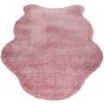 ayyildiz teppiche vachtvloerkleed schapenvacht 1000 imitatiebont, woonkamer roze
