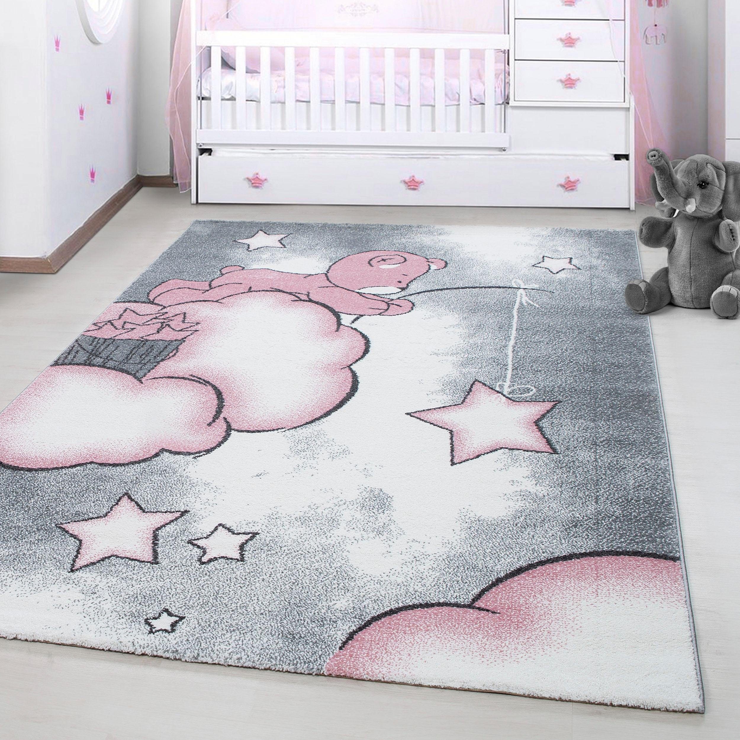 Ayyildiz Teppiche Kindervloerkleed Kids 580 ook in rond, teddybeer, sterren ontwerp, kortpolig