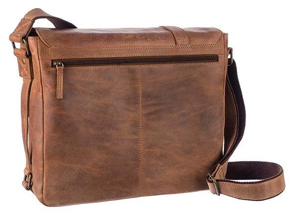 GreenLand Nature Messenger Bag Montenegro van rundleer met laptopvak