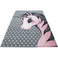 ayyildiz teppiche vloerkleed voor de kinderkamer kids 590 eenhoornmotief, laagpolig roze