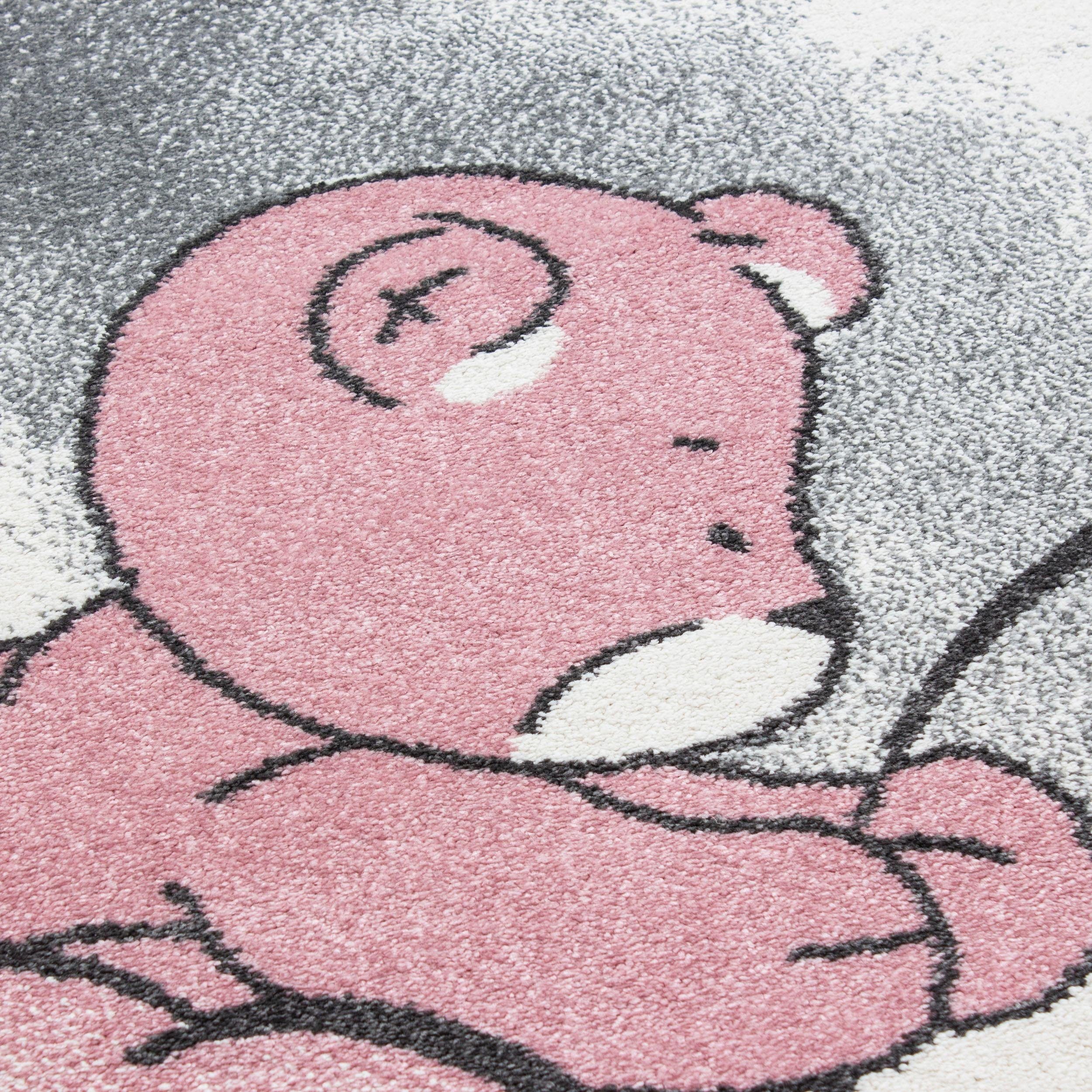 Ayyildiz Teppiche Kindervloerkleed Kids 580 ook in rond, teddybeer, sterren ontwerp, kortpolig