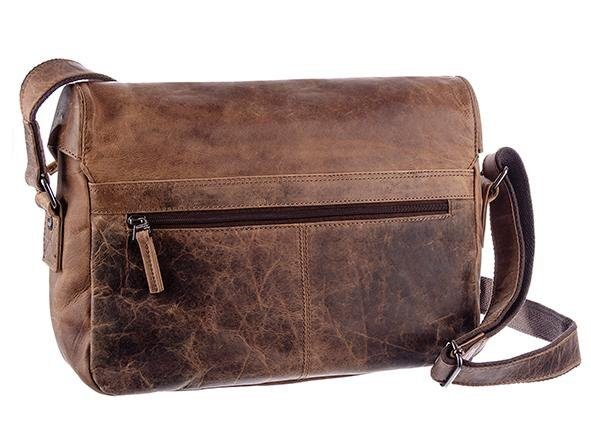 GreenLand Nature Messenger Bag Montana in een vintage look