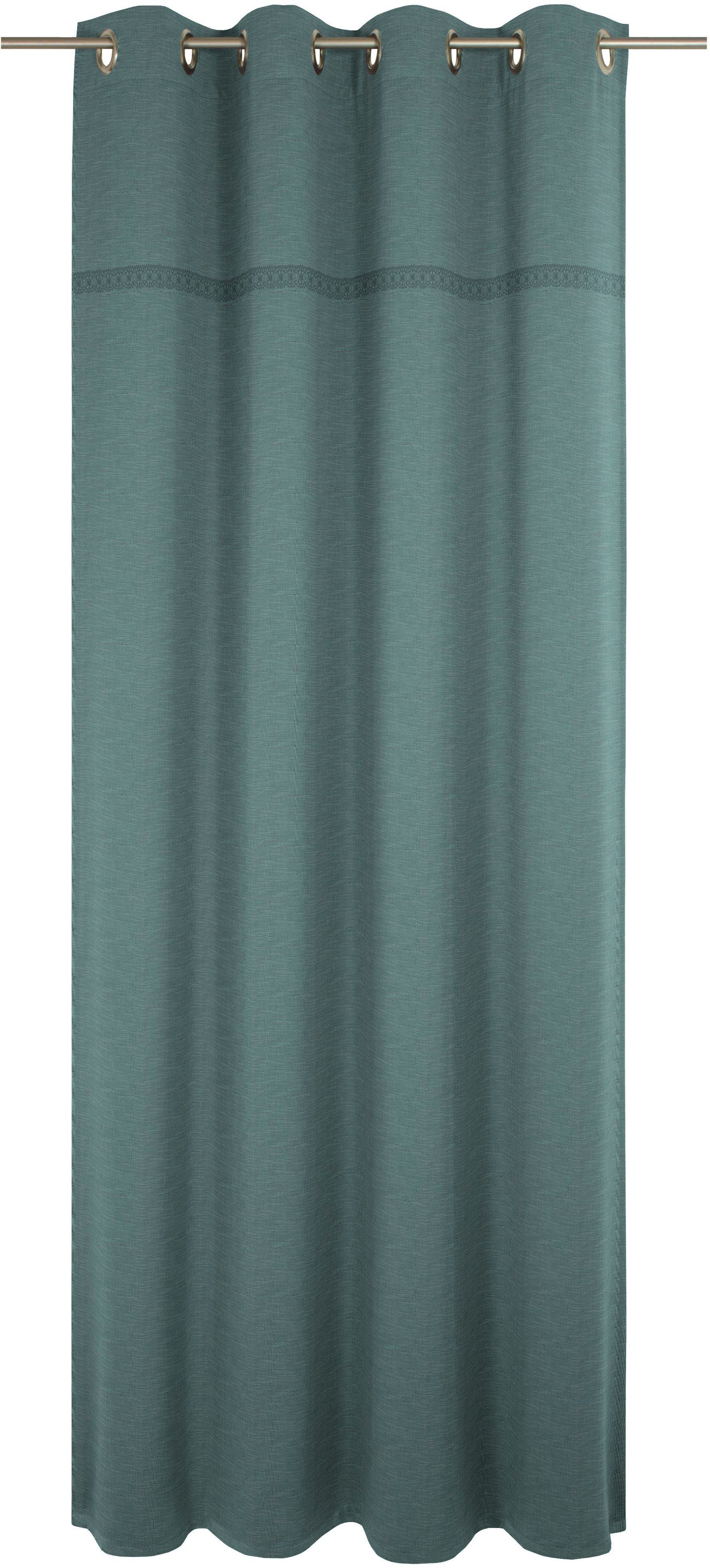 Wirth Gordijn WIESSEE (1 stuk) vitrage maat 150 cm x 215 cm groen