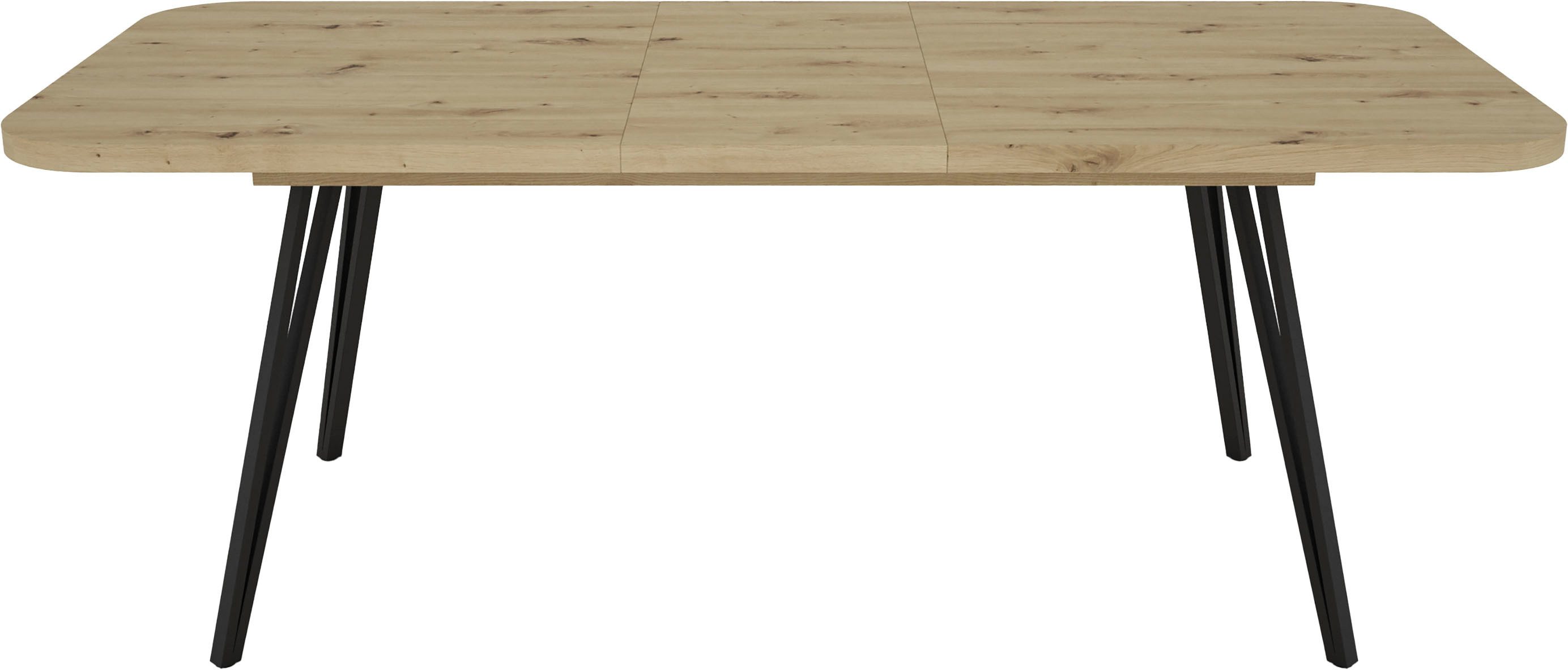 byLIVING Coulissetafel LIFE met synchronisatie-uitvoering, uitschuifbaar van 160 naar 240 cm, artisan eik (1 stuk)