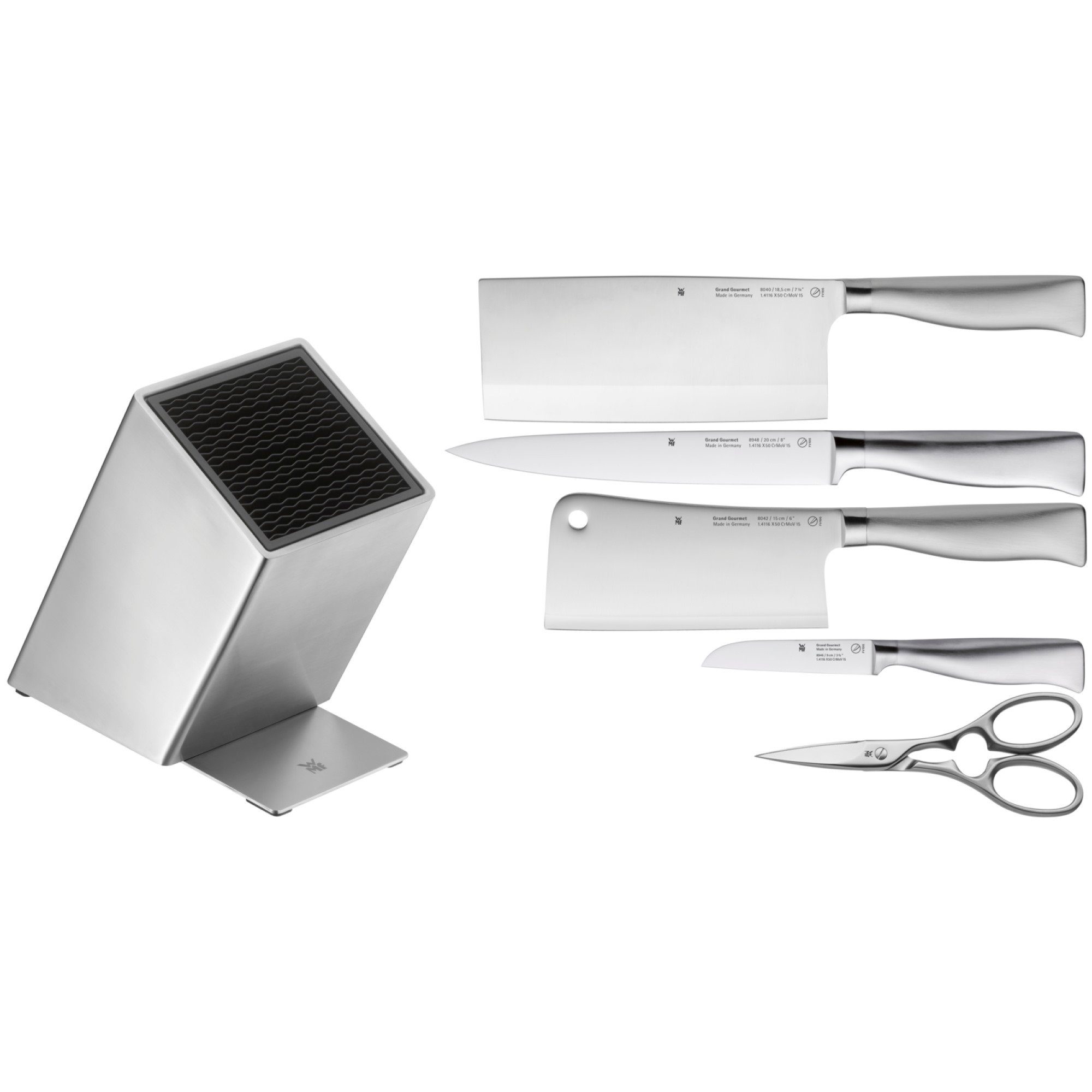 WMF Messenblok Grand Gourmet Asia messen set, Made in Germany (set, 6-delig)