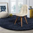 home affaire stoel scandi met een mooi massief onderstel en een gemakkelijk te onderhouden imitatieleren bekleding, zithoogte 46 cm (set, 2 stuks) beige