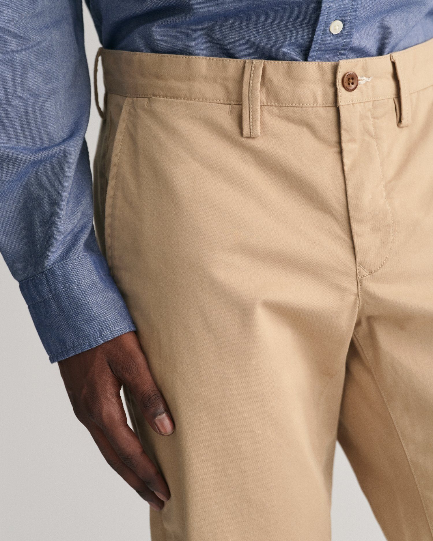 Gant Chino SLIM TWILL CHINOS met gevoerde zijzakken