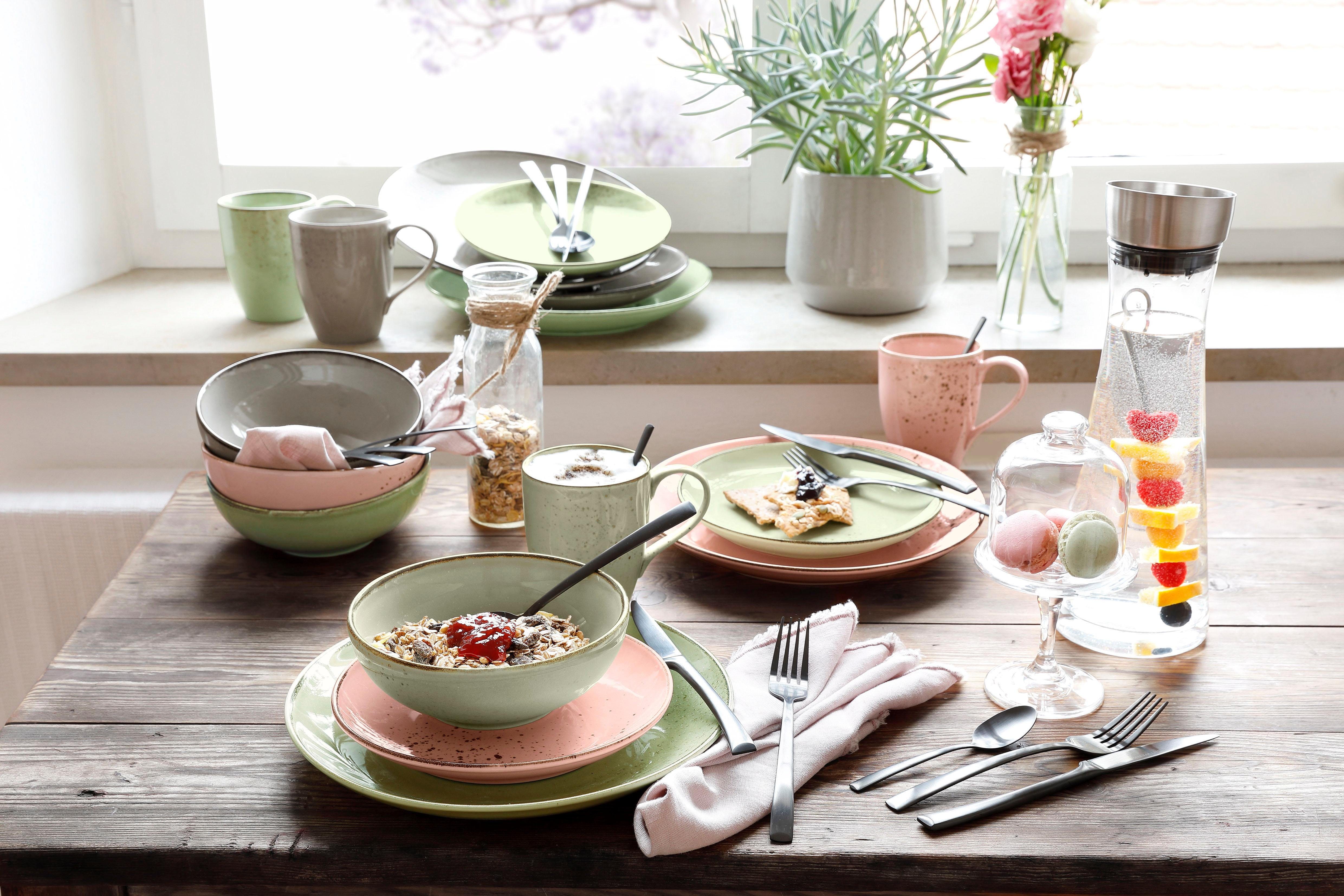CreaTable Combi-servies Servies-set NATURE COLLECTION Vintage Garden (16-delig)