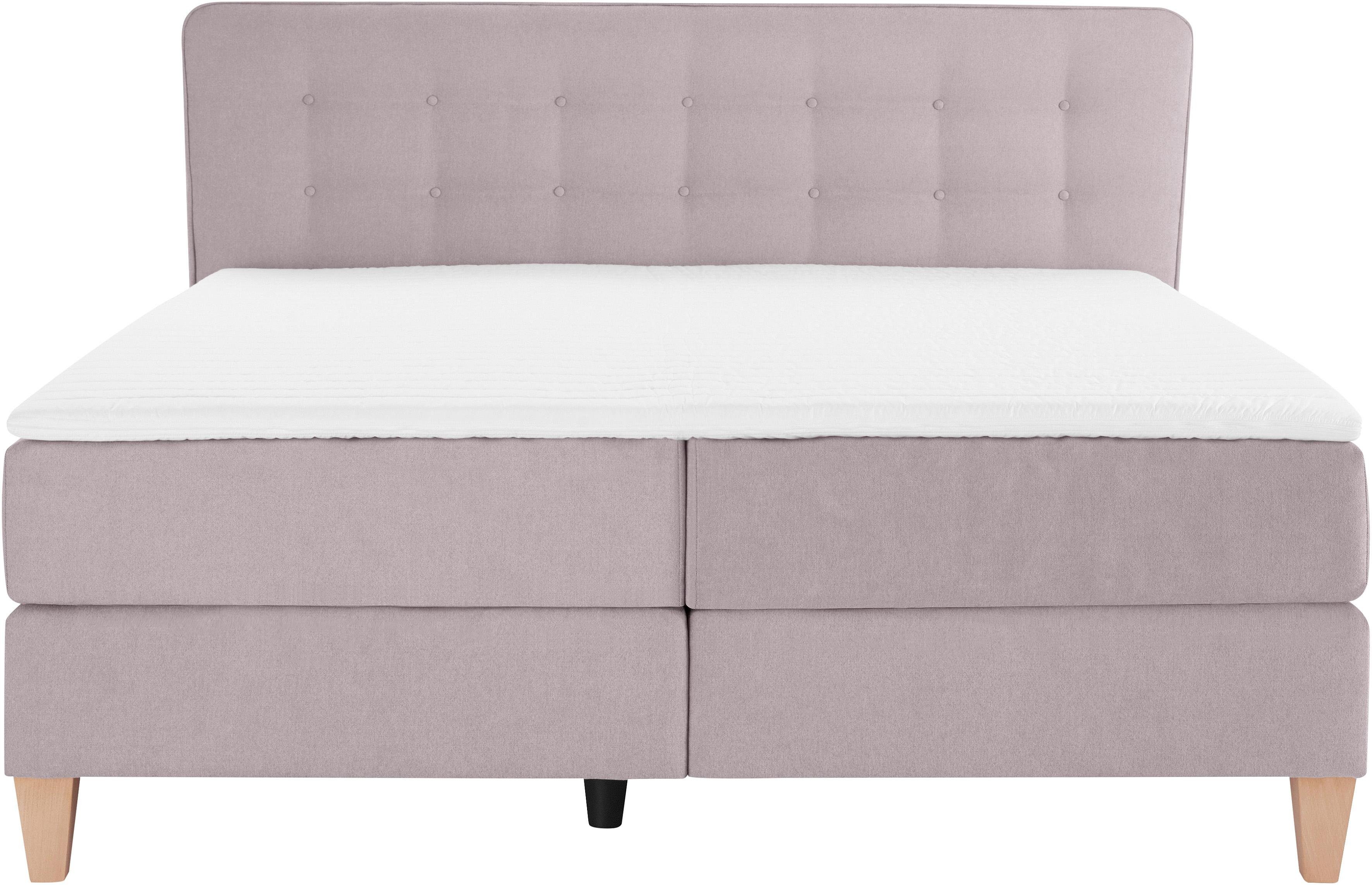 Home affaire Boxspring Ascola incl. topmatras, 5 breedten, 3 uitvoeringen, 2 hardheden