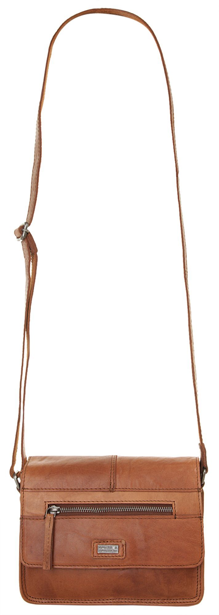 Spikes & Sparrow Schoudertas echt leder