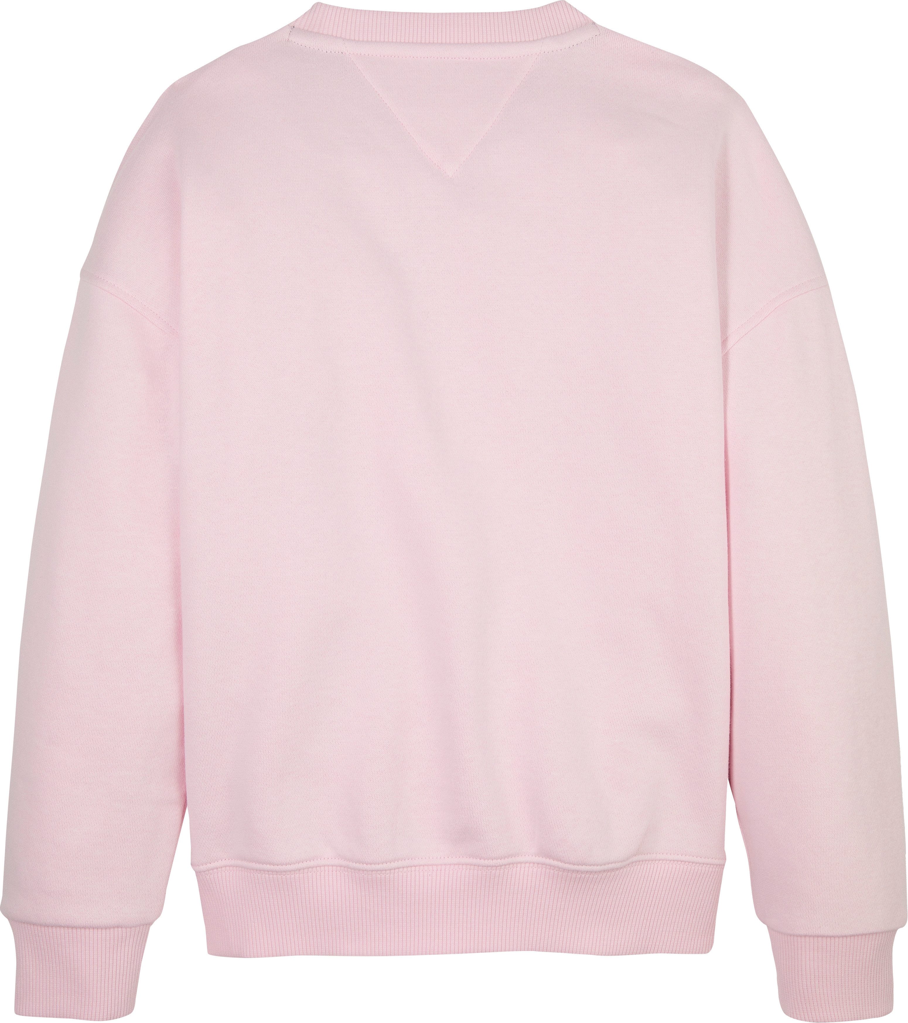 Tommy Hilfiger Sweatshirt TOMMY SCRIPT SWEATSHIRT voor kinderen tot 16 jaar, met glanzende print