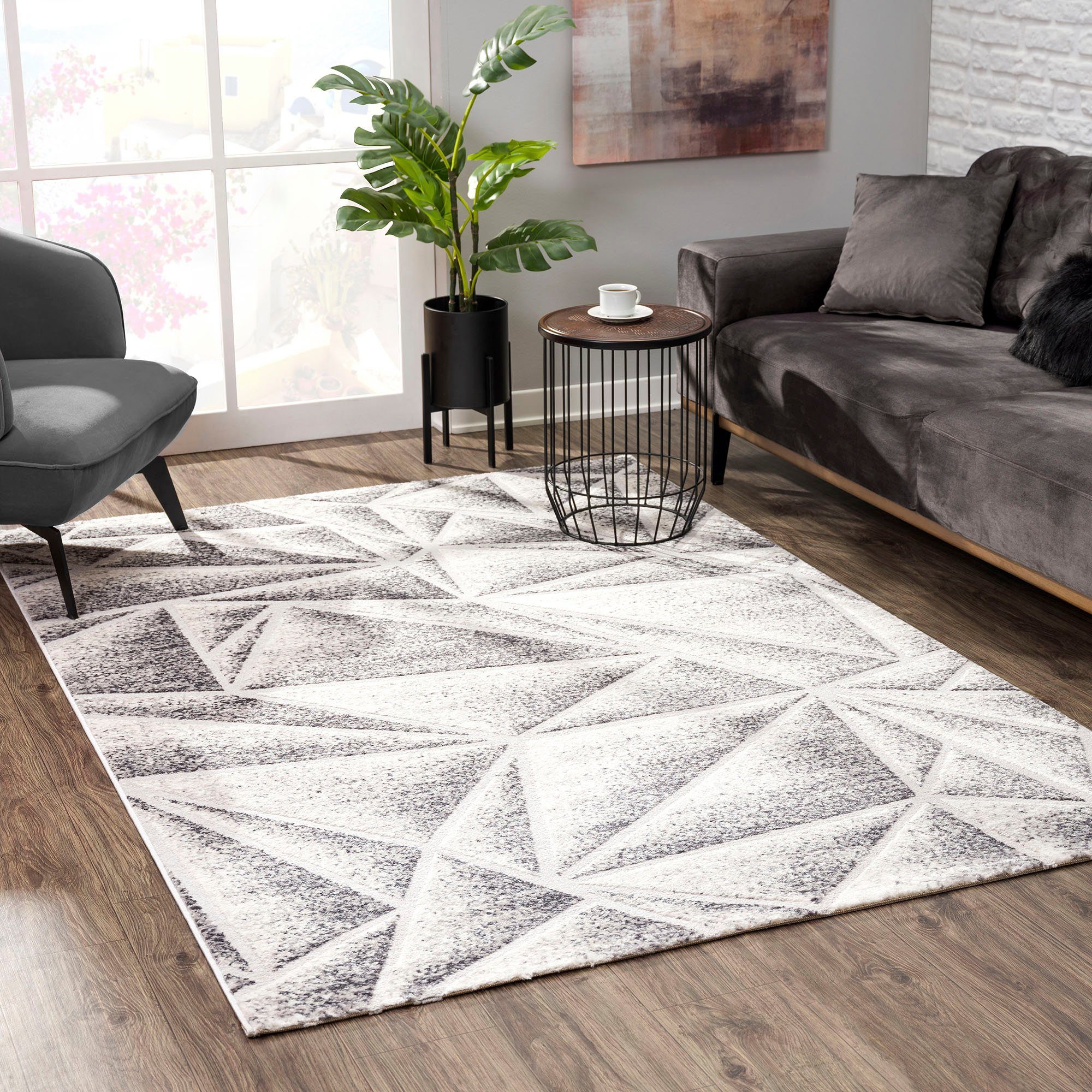 SANAT HALI Vloerkleed Evra 7004 Woonkamer, korte pool, modern