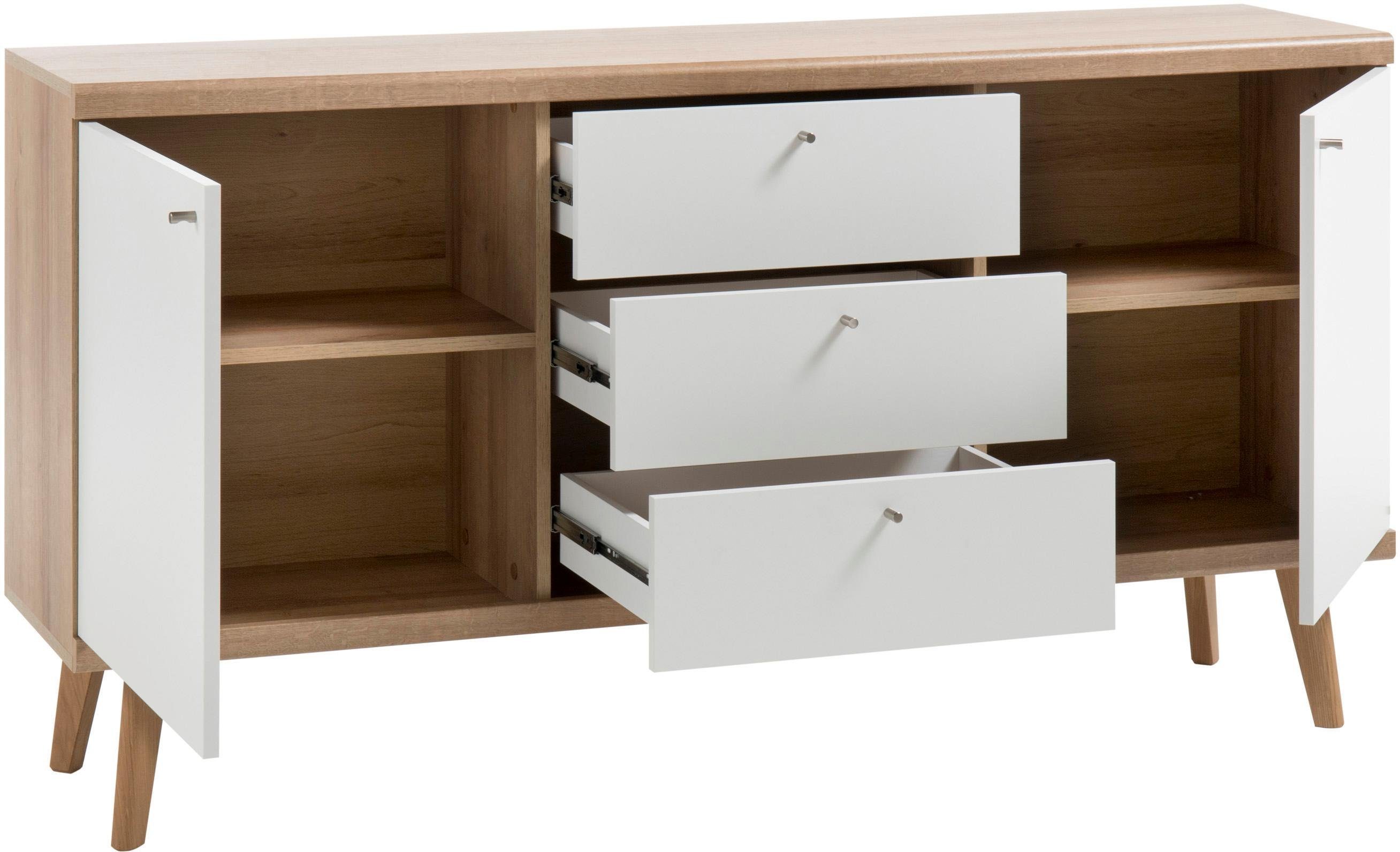 andas Dressoir MERLE in scandinavisch design, breedte 160 cm
