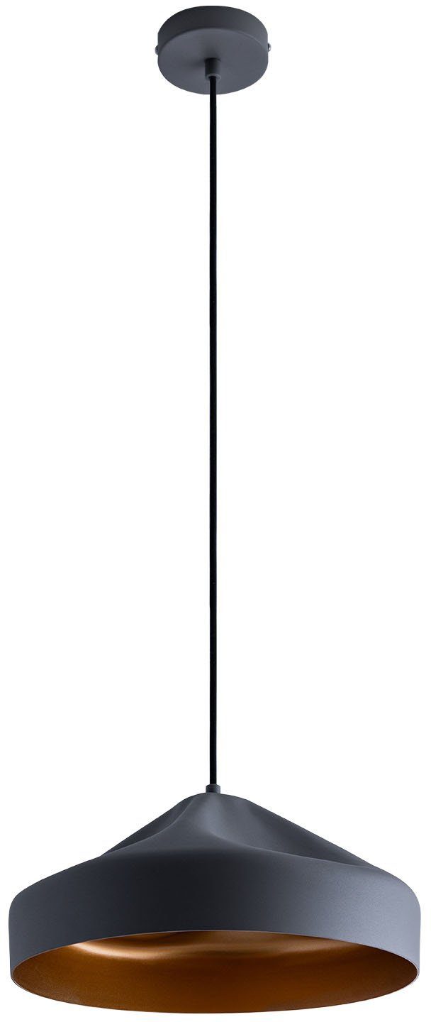 Paco Home Hanglamp HURLEY T Hanglamp eetkamer keukenlamp hangend Eettafellamp binnenin in goudkleur hanglampen grijs