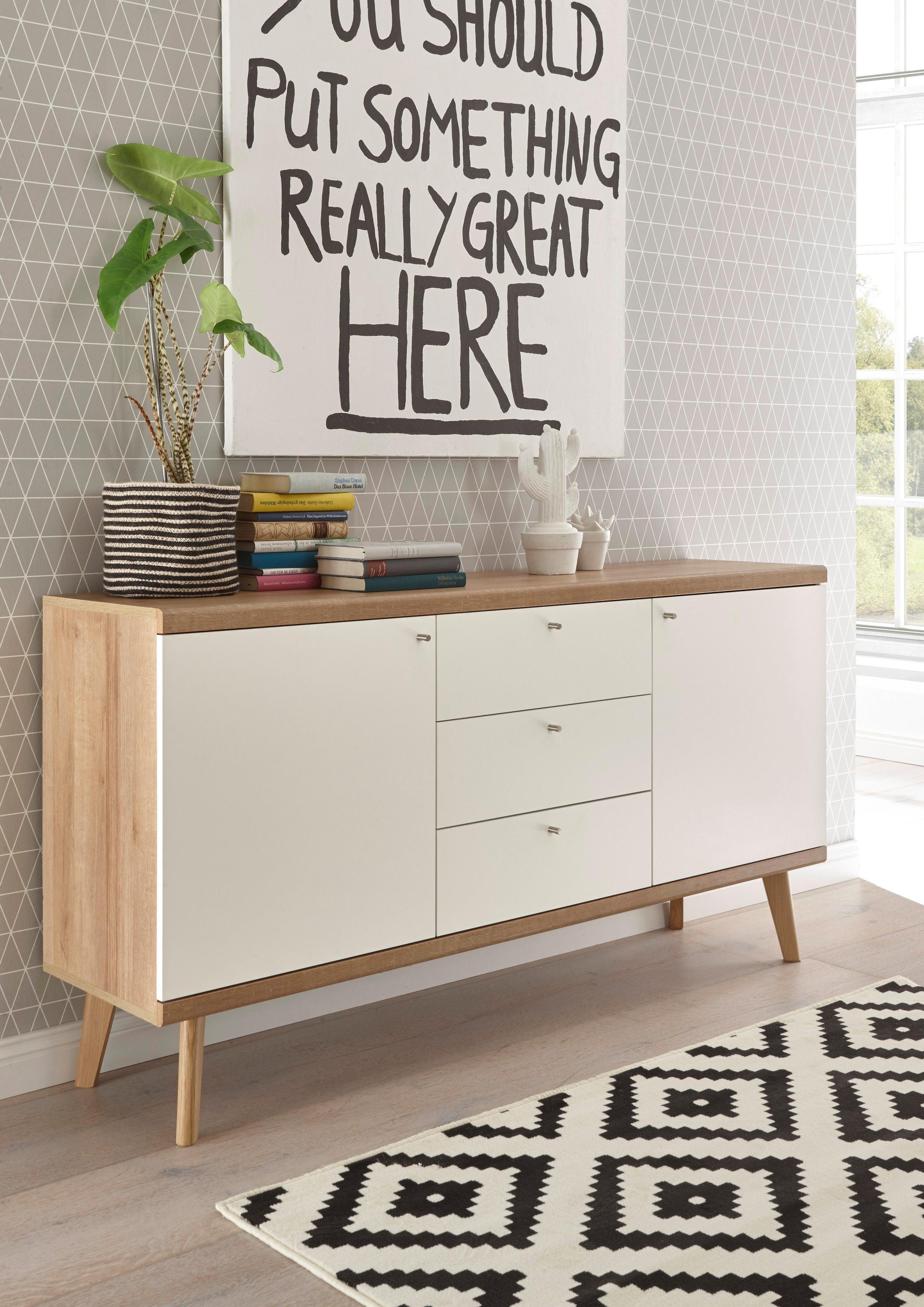 andas Dressoir MERLE in scandinavisch design, breedte 160 cm