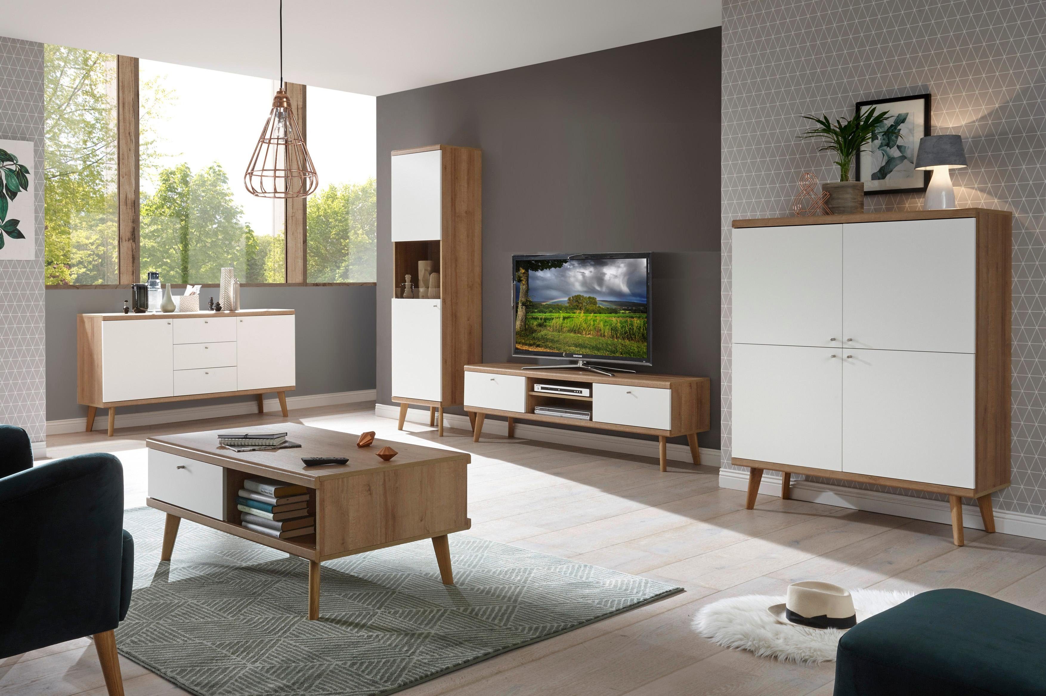 andas Dressoir MERLE in scandinavisch design, breedte 160 cm