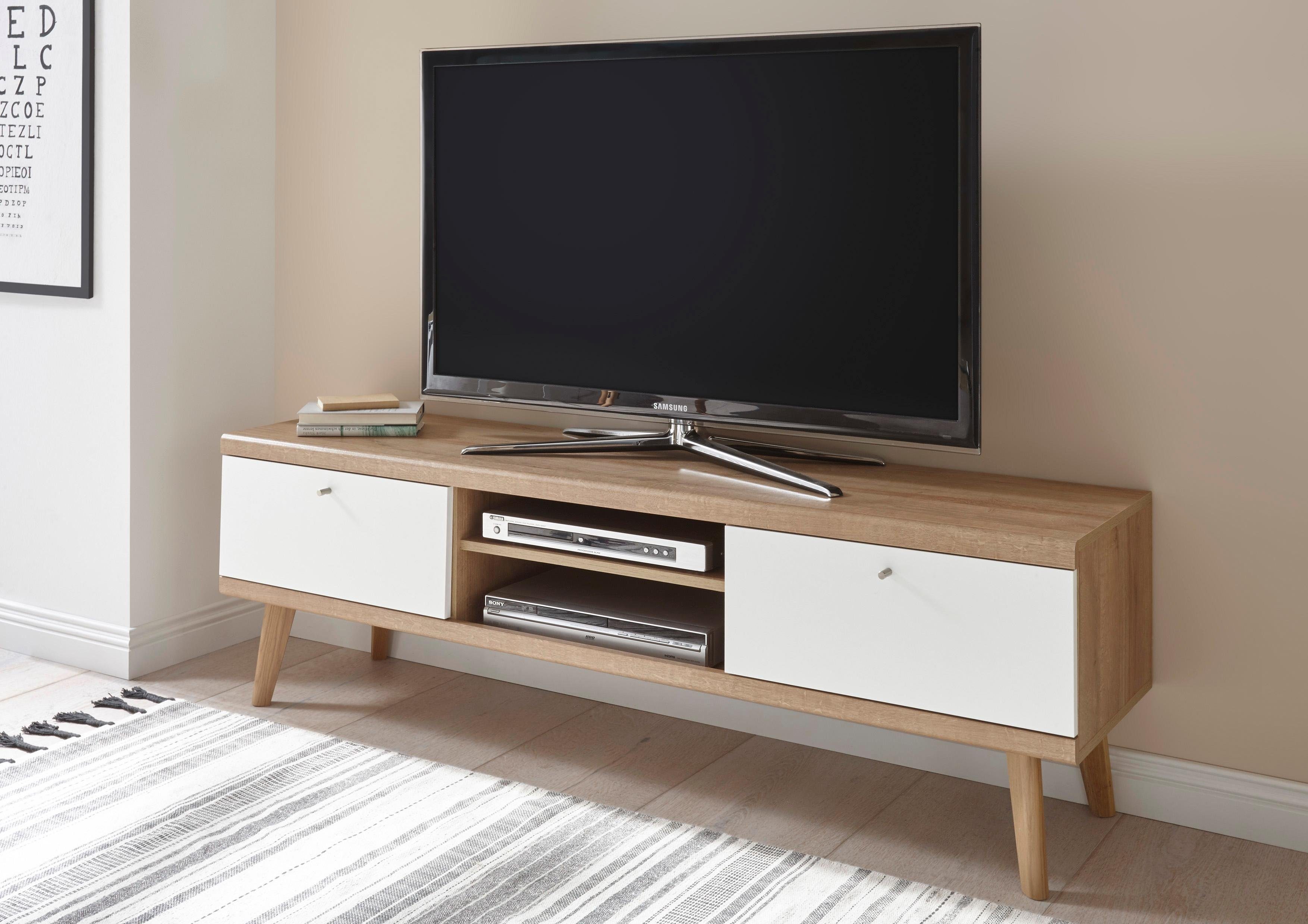 andas tv-meubel merle scandi design, breedte 160 cm bruin