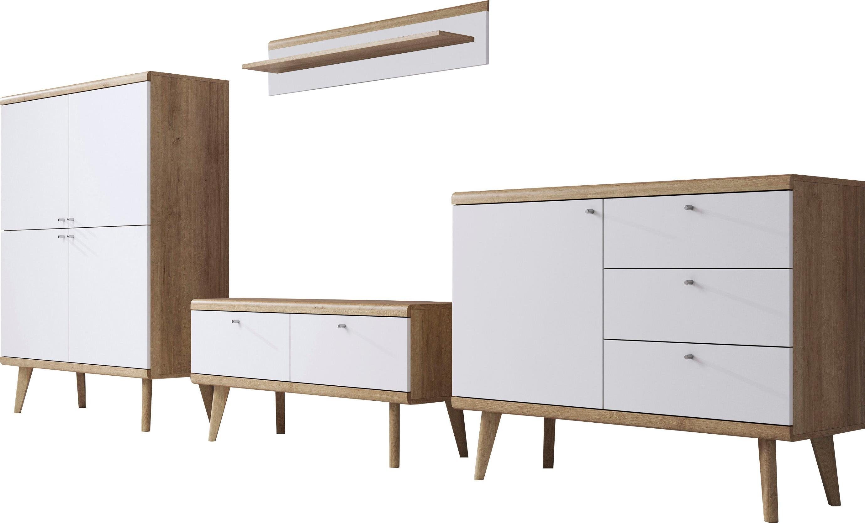 andas Wandmeubel MERLE uit de freundin home collection (set, 4-delig)