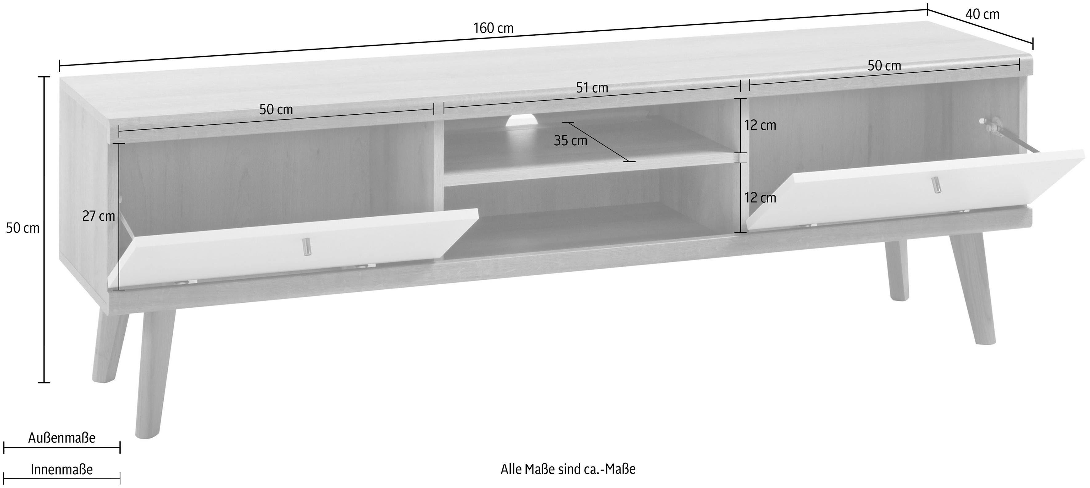 andas Tv-meubel MERLE Scandi Design, breedte 160 cm