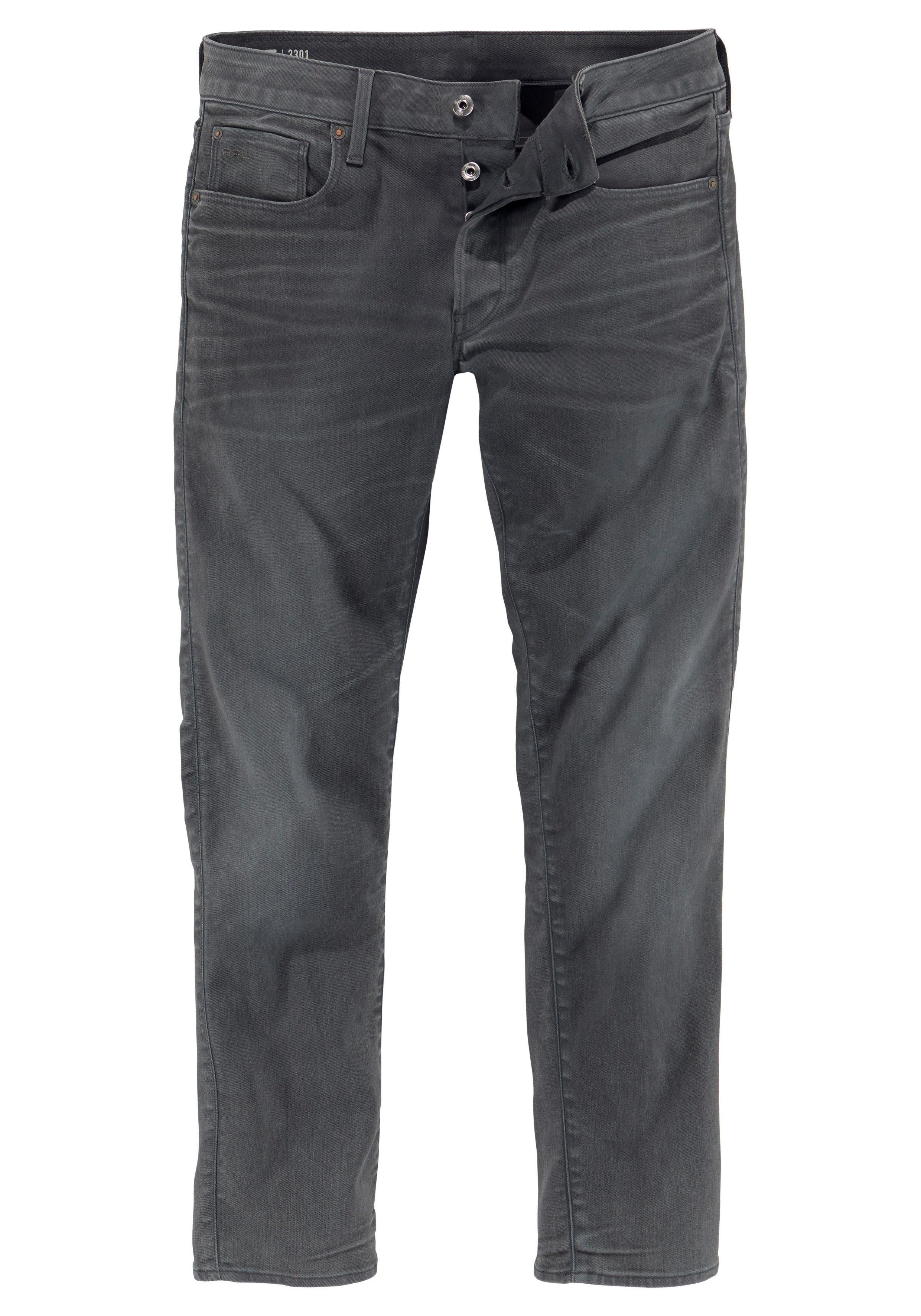 G-Star RAW Slim fit jeans 3301 Slim met mooie wassing en elastaan