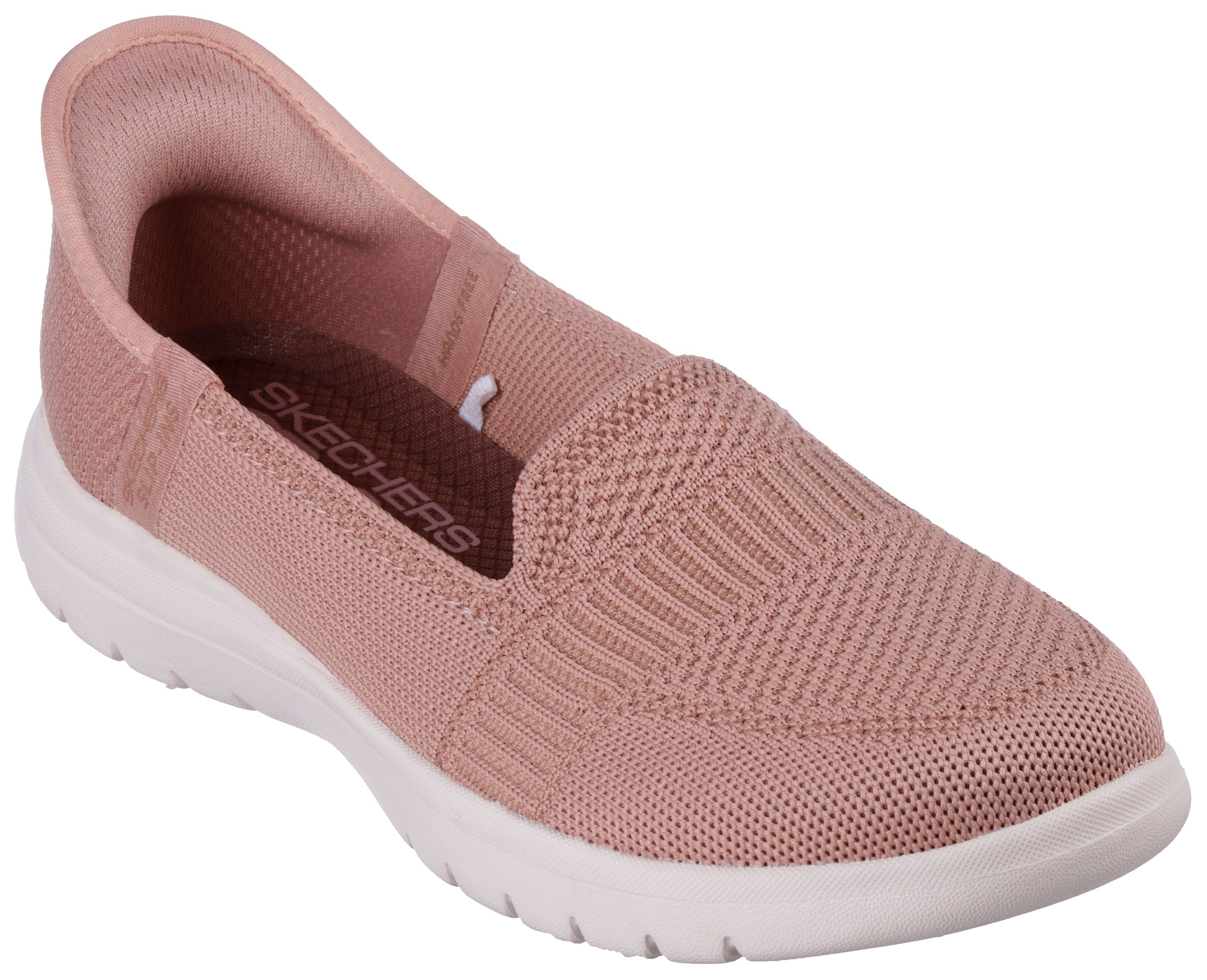 Skechers Slip-on sneakers ON-THE-GO FLEX-CAMELLIA Slip-on schoen, vrijetijdsschoen met zacht gepolsterde schacht