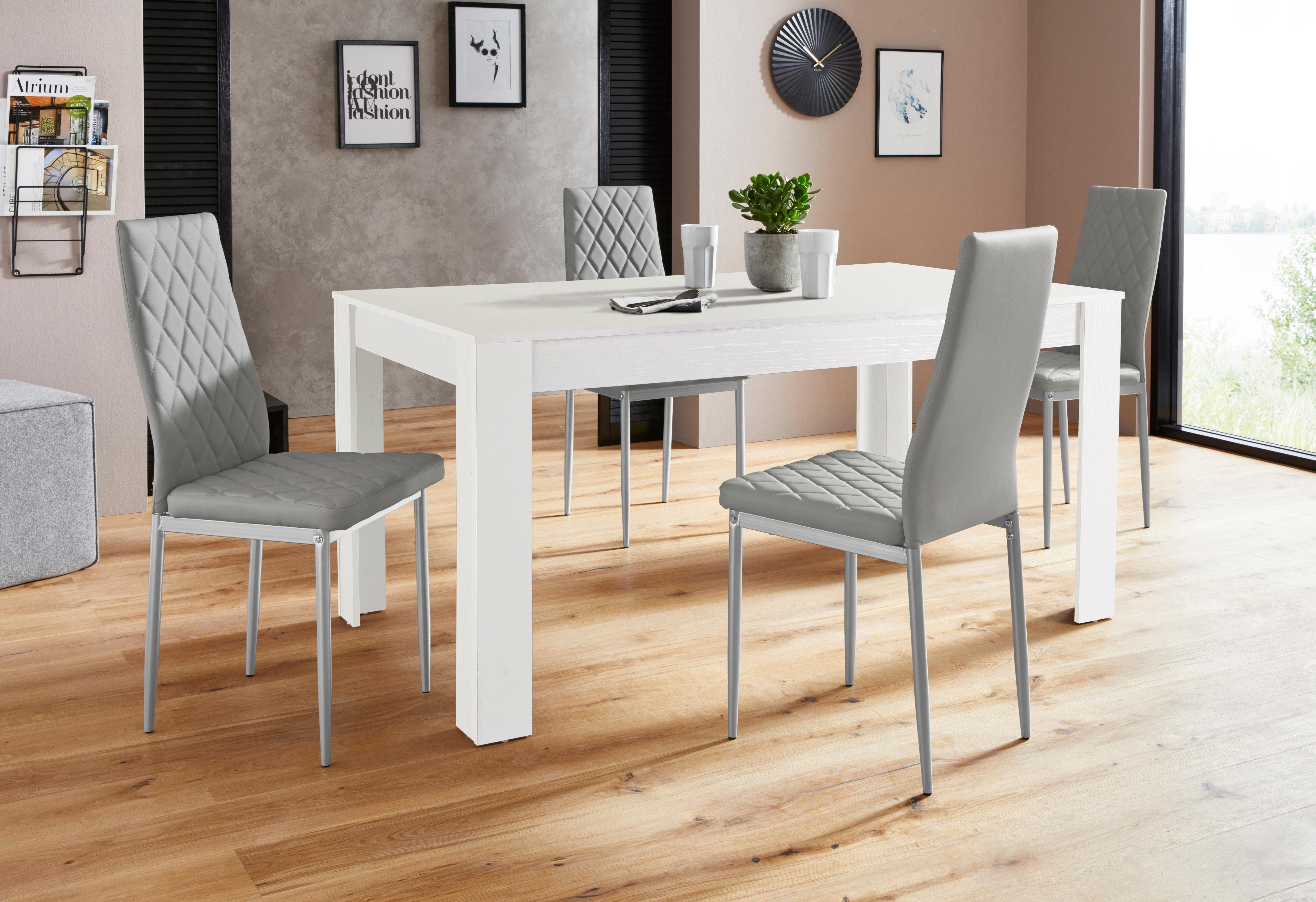 Eethoek »Lynn160/Brooke«, tafel met 4 stoelen online verkrijgbaar OTTO