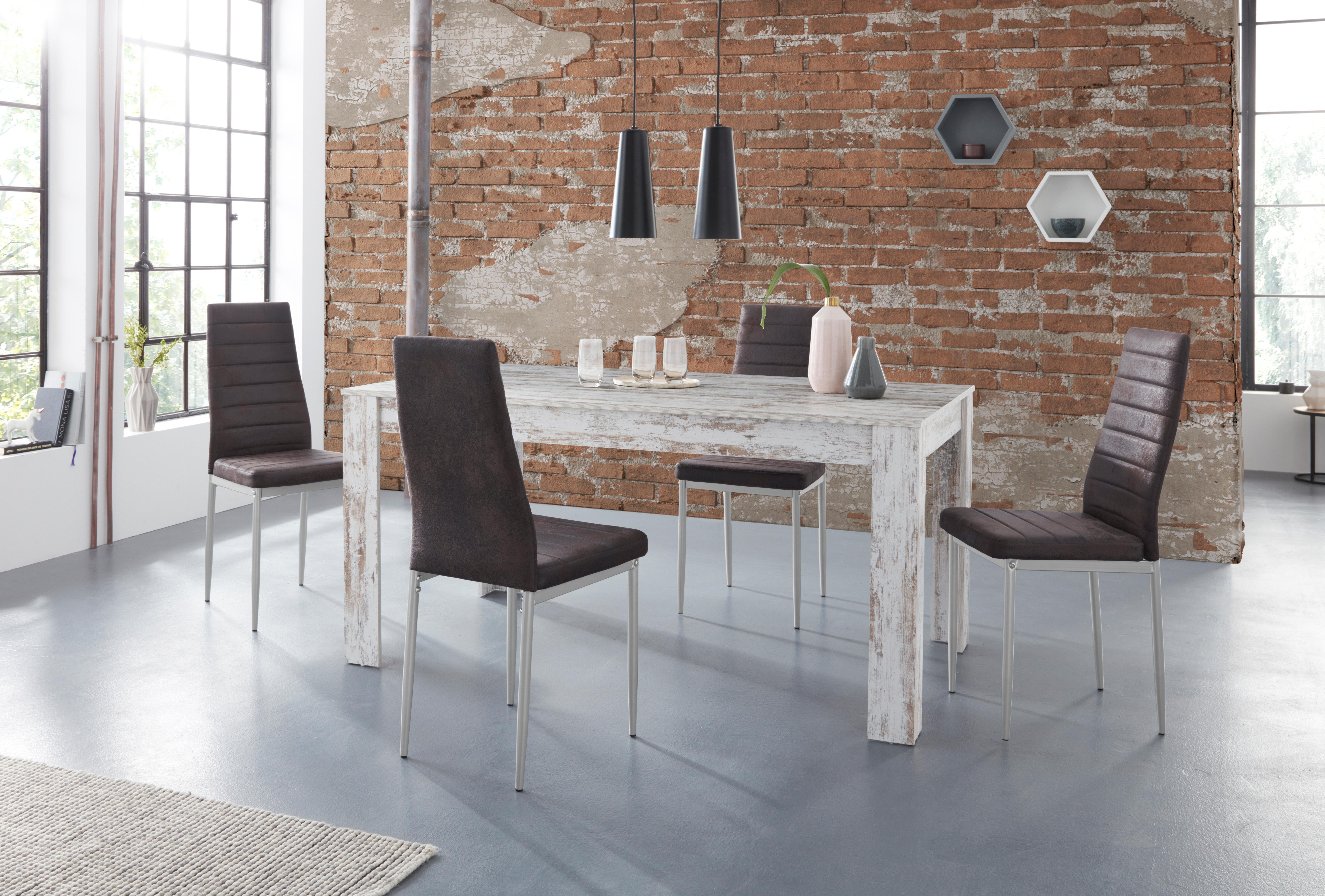 my home Eethoek Lynn160/Kate Tafel met 4 stoelen (set, 5-delig)