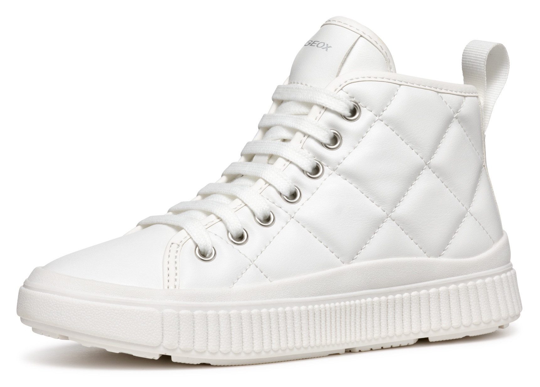 Geox Sneakers J LAQUINNY GIRL B High top sneaker, veterschoenen, freizeitschoen met rits