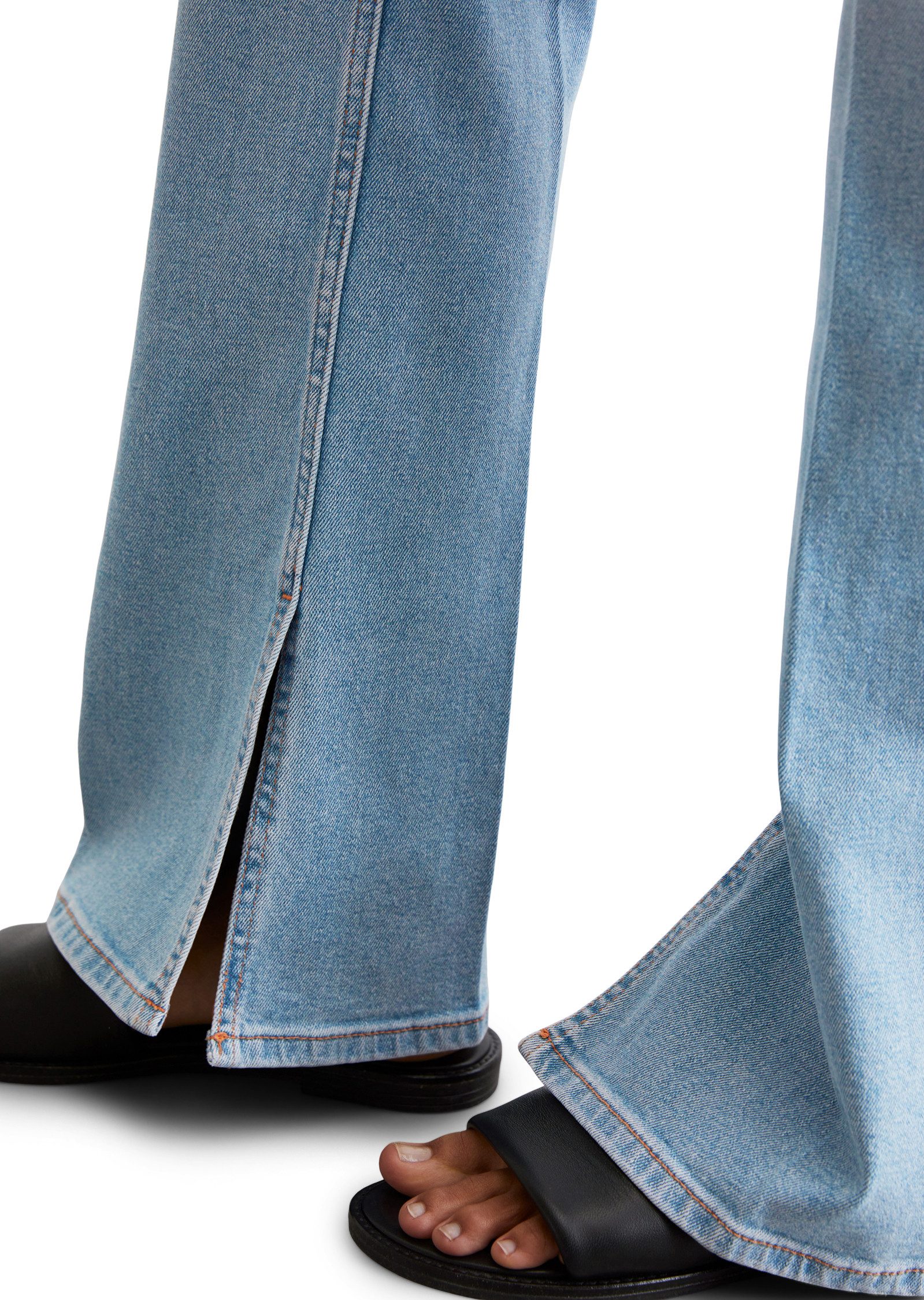 Marc O'Polo Bootcut jeans KIRUNA Splitten aan de binnenkant van het been, hoge taille