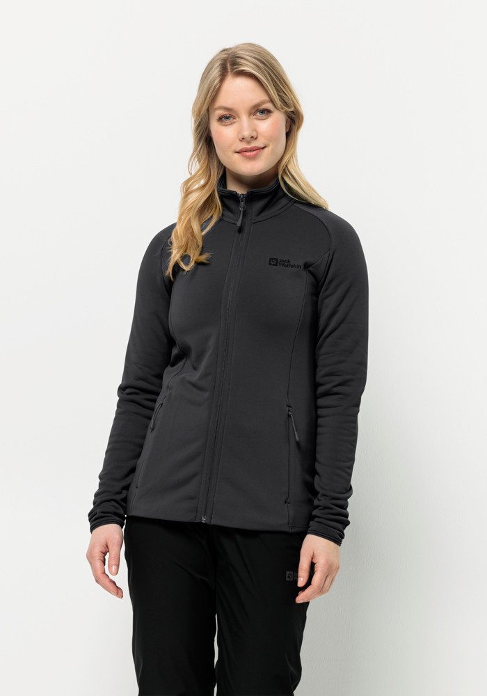Jack Wolfskin Fleecejack BAISELBERG FZ W dames fleece vesten maat XS (34) zwart