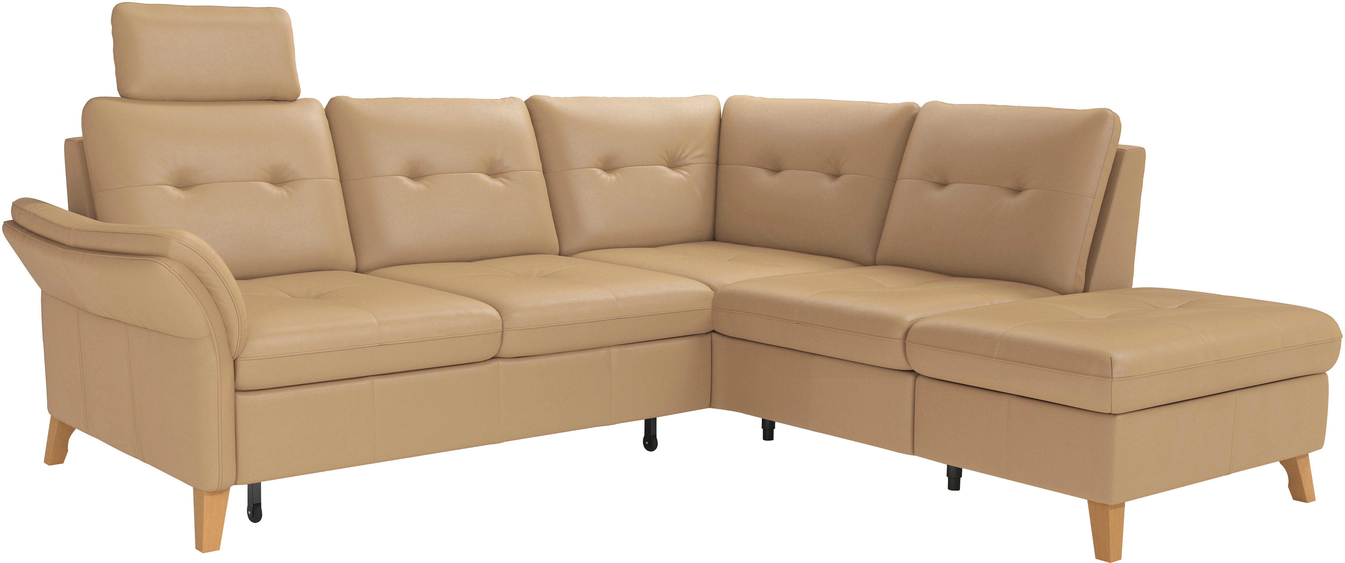 sit&more Hoekbank Göteborg inclusief zitdiepteverstelling, optioneel met bedfunctie & bedlade