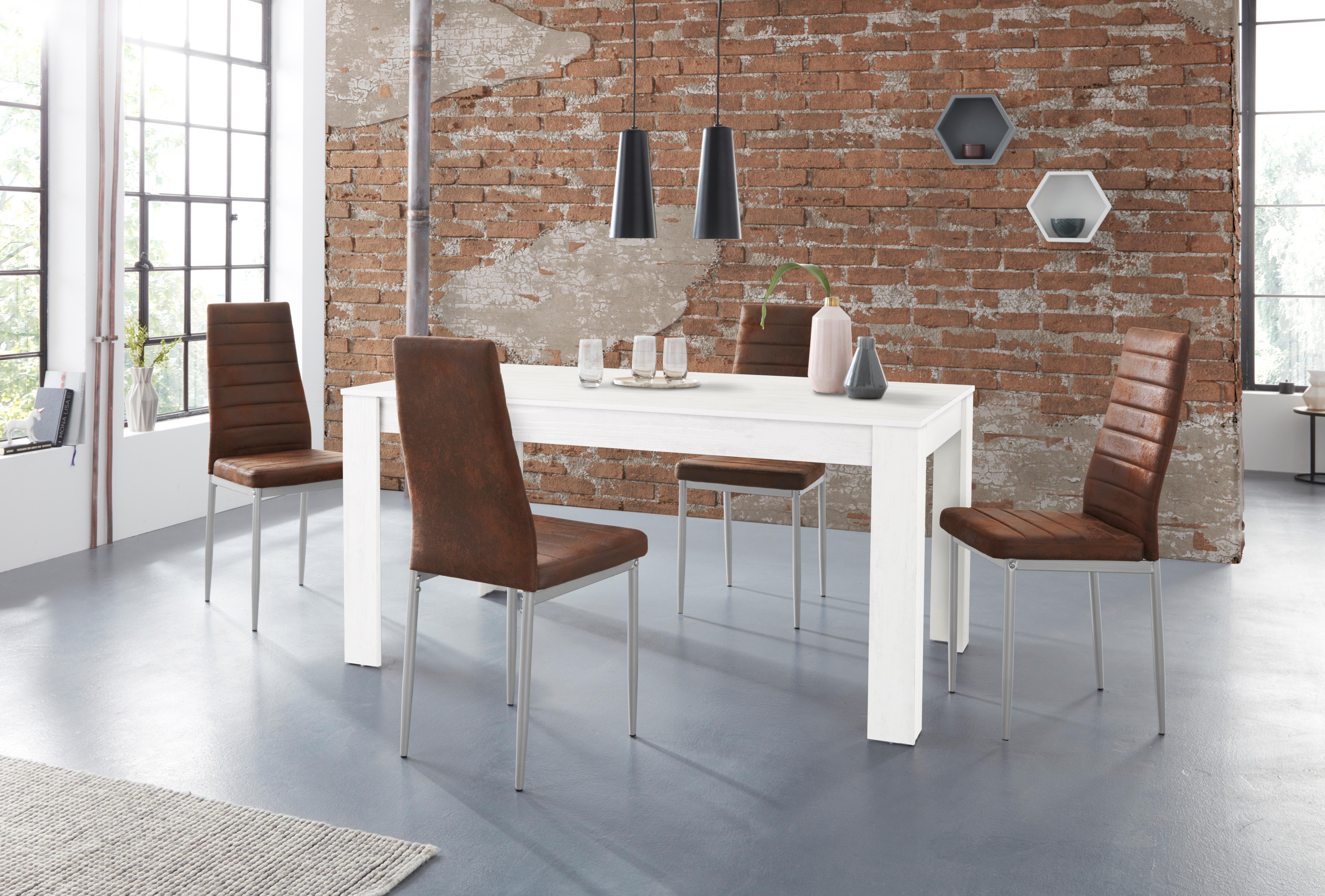 eethoek Lynn160/Kate Tafel met 4 stoelen (set, 5delig) online shop OTTO