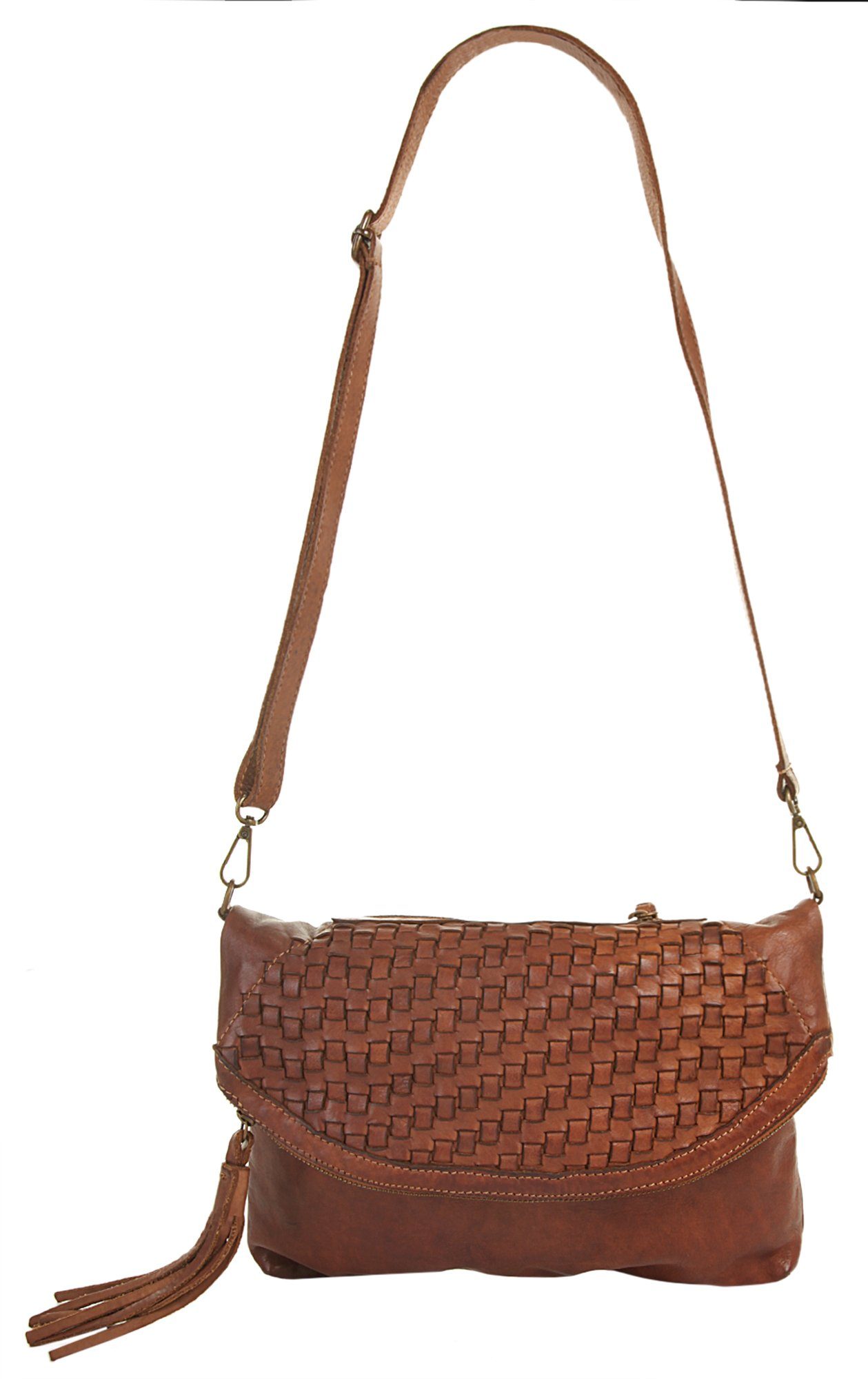 Samantha Look Schoudertas echt leer, made in italy