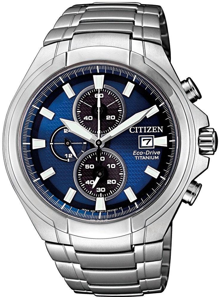 Citizen Chronograaf Polshorloge, herenhorloge, solar, stopwatchfunctie, titanium, saffierglas