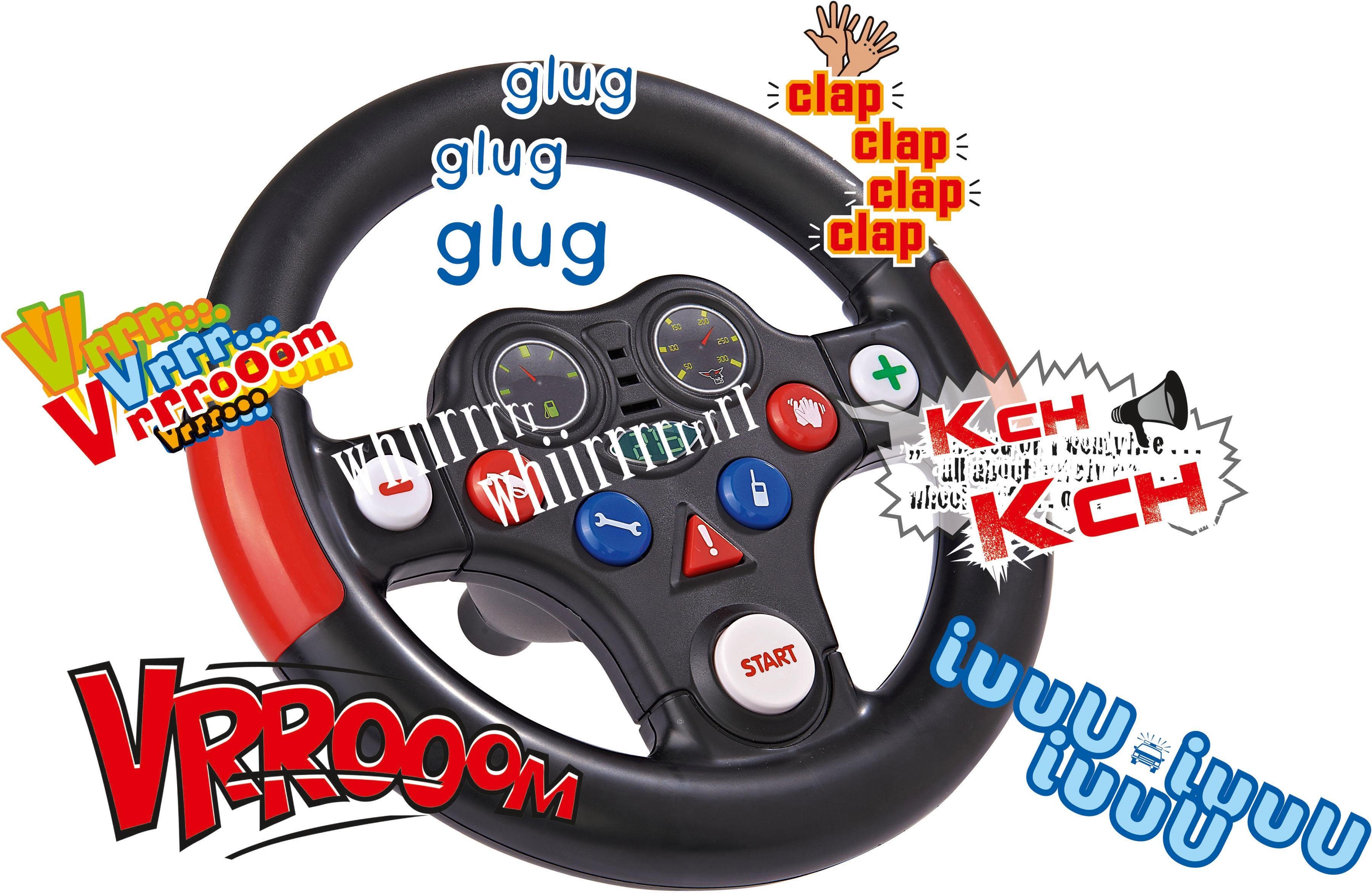 BIG Speelgoedautostuur BIG Bobby Car Racing-Sound-Wheel