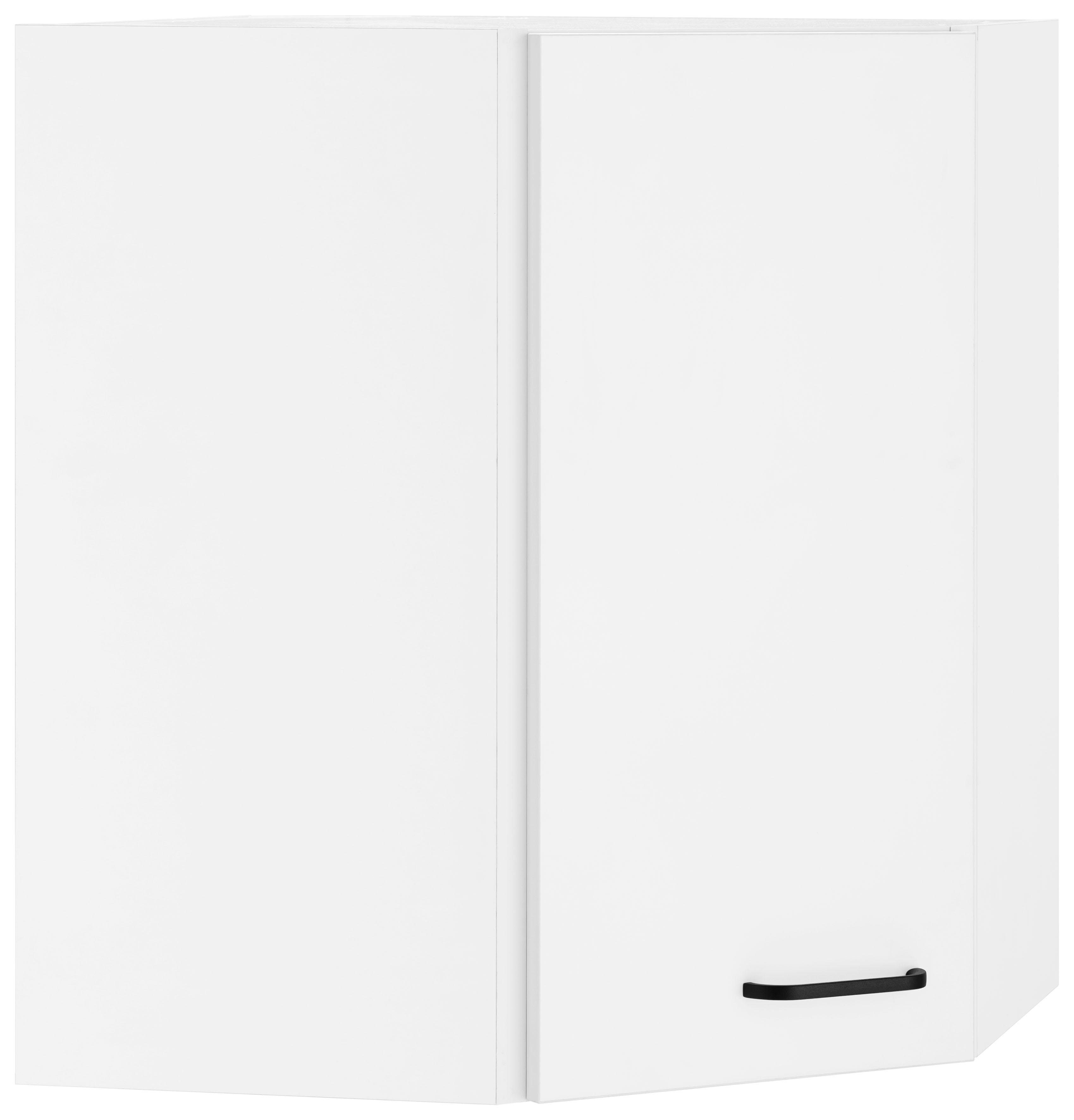 OPTIFIT Hangend hoekkastje Elga met soft-closefunctie en metalen greep, breedte 60x60 cm hangkasten wit