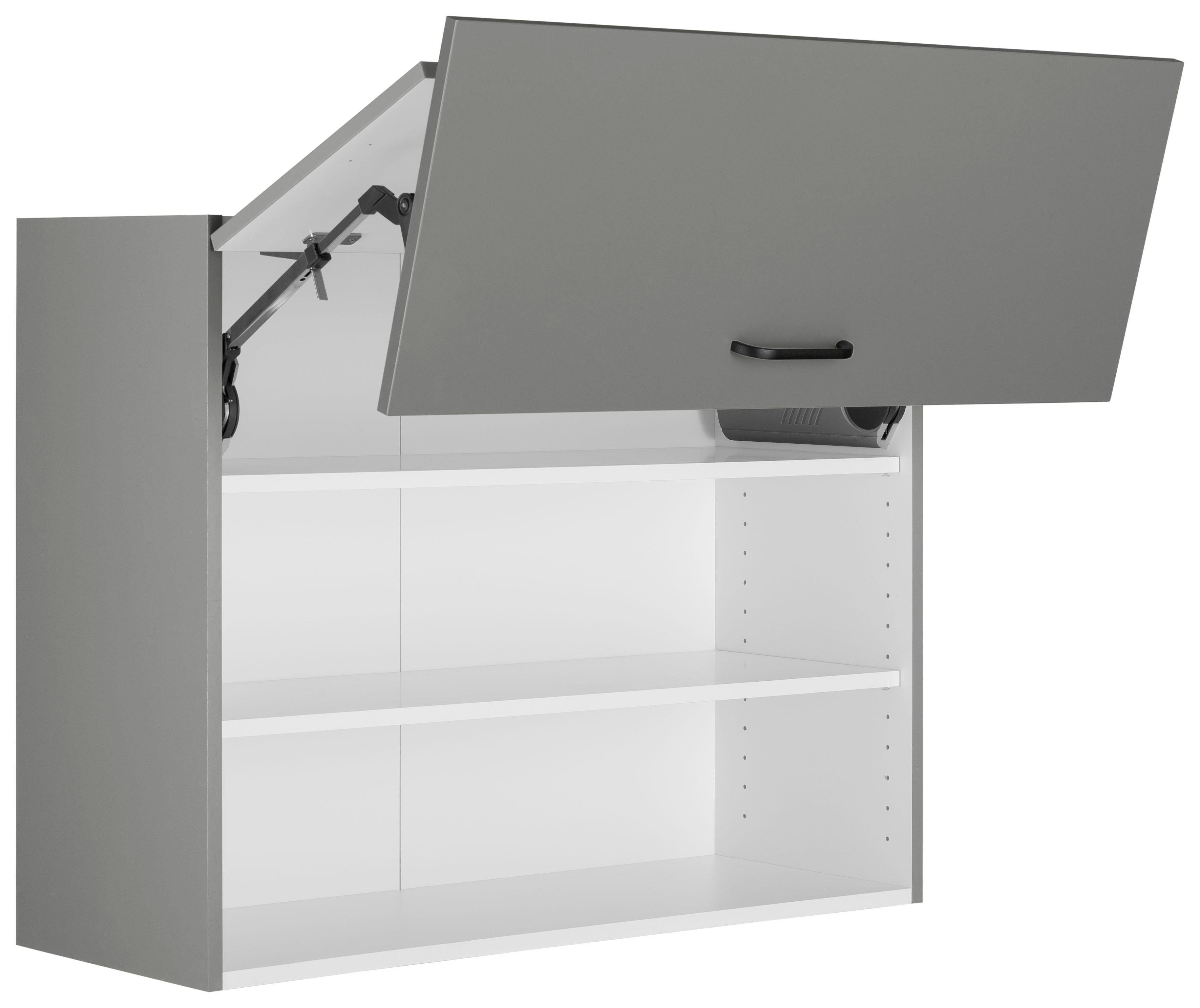 OPTIFIT Hangend kastje met vouwklep Elga met soft-closefunctie en metalen grepen, breedte 90 cm